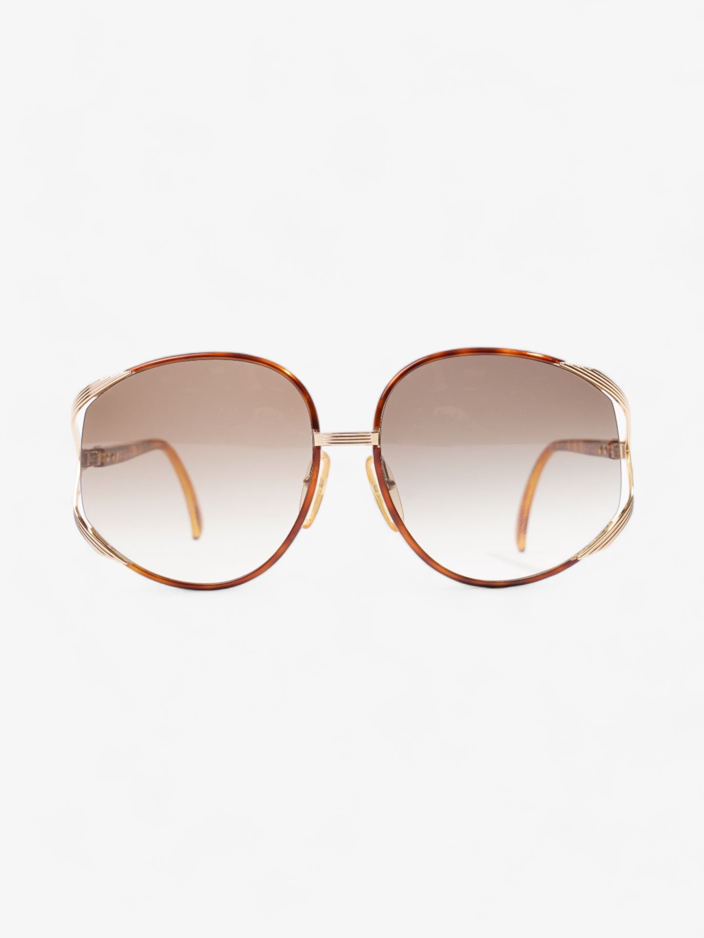 Christian Dior Oversized Gradiant Sunglasses Brown Acetate 150mm