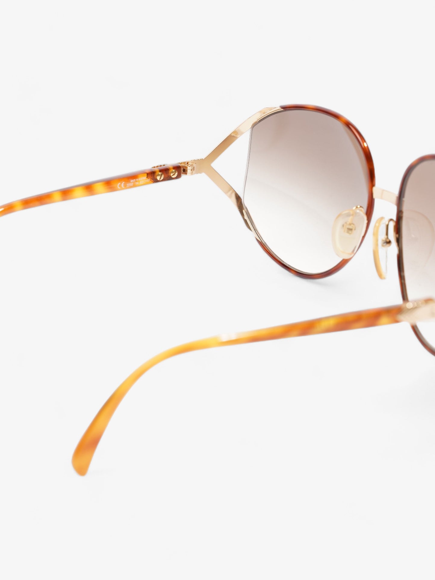 Christian Dior Oversized Gradiant Sunglasses Brown Acetate 150mm