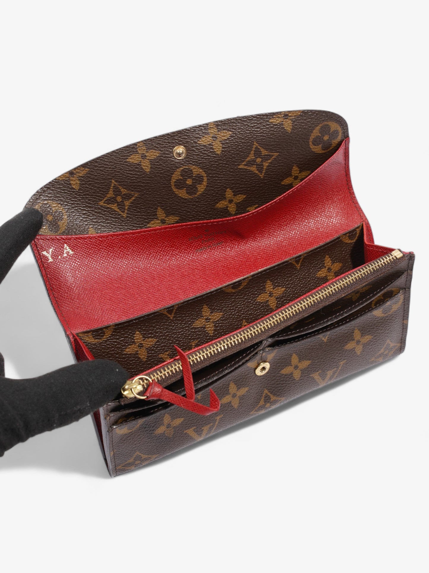 Louis Vuitton Emilie Wallet Monogram Coated Canvas