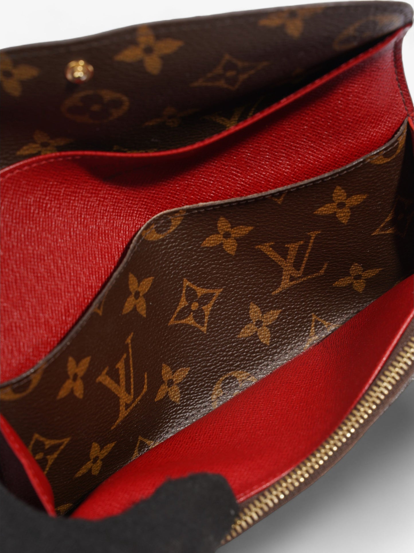 Louis Vuitton Emilie Wallet Monogram Coated Canvas