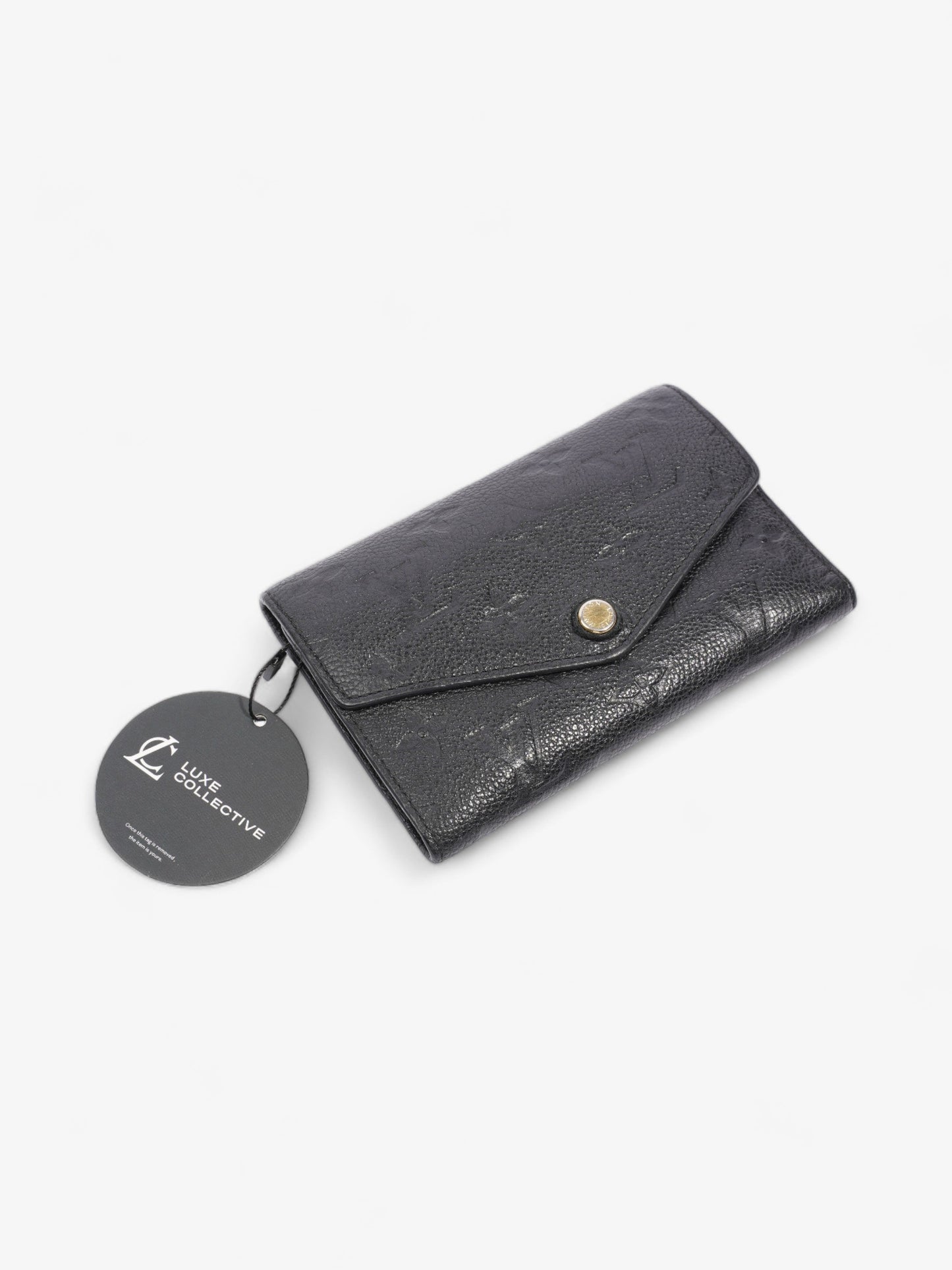 Louis Vuitton Curieuse Trifold wallet Black / Black Empreinte Leather
