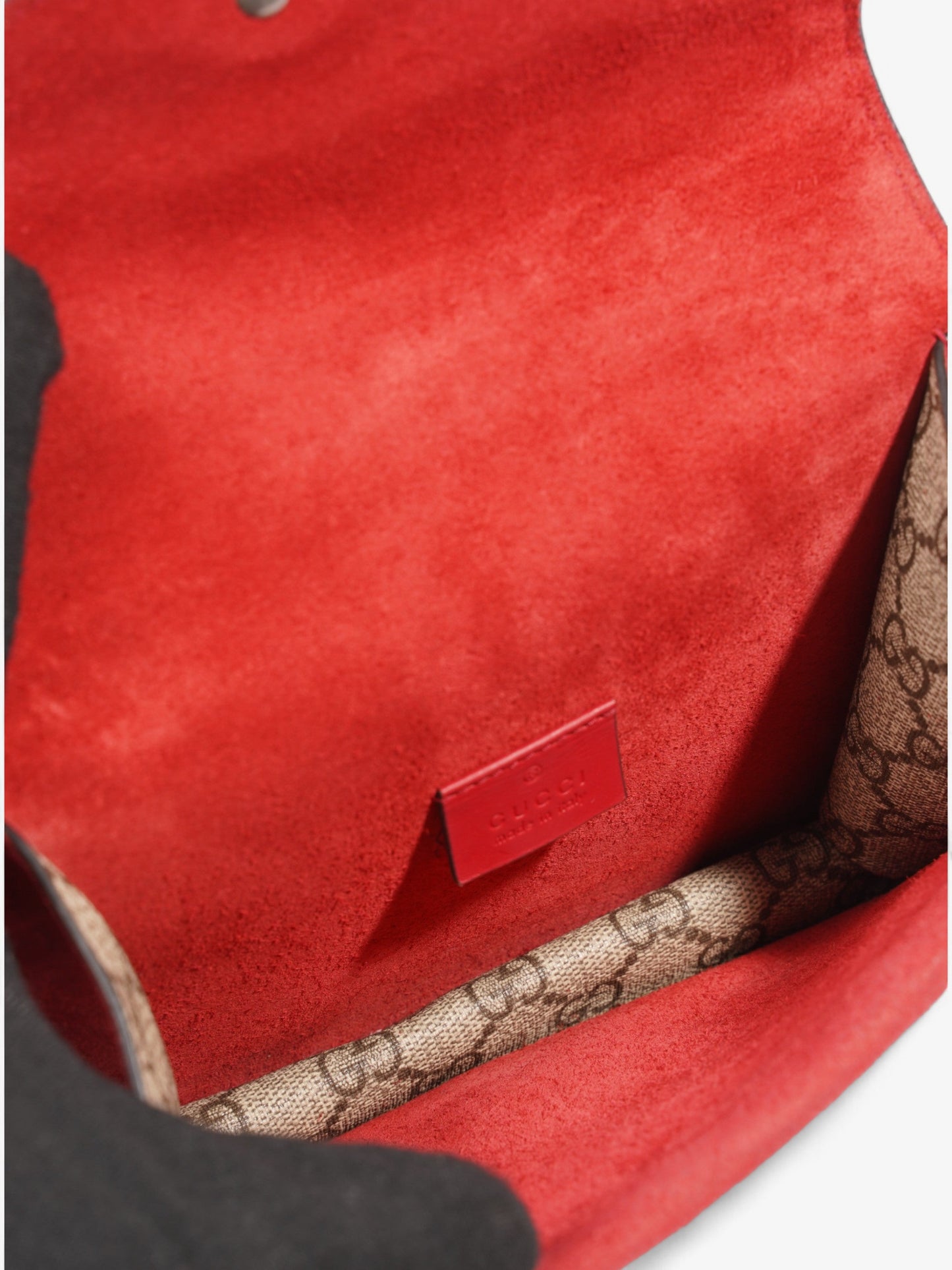Gucci Dionysus GG Supreme / Red Coated Canvas Mini