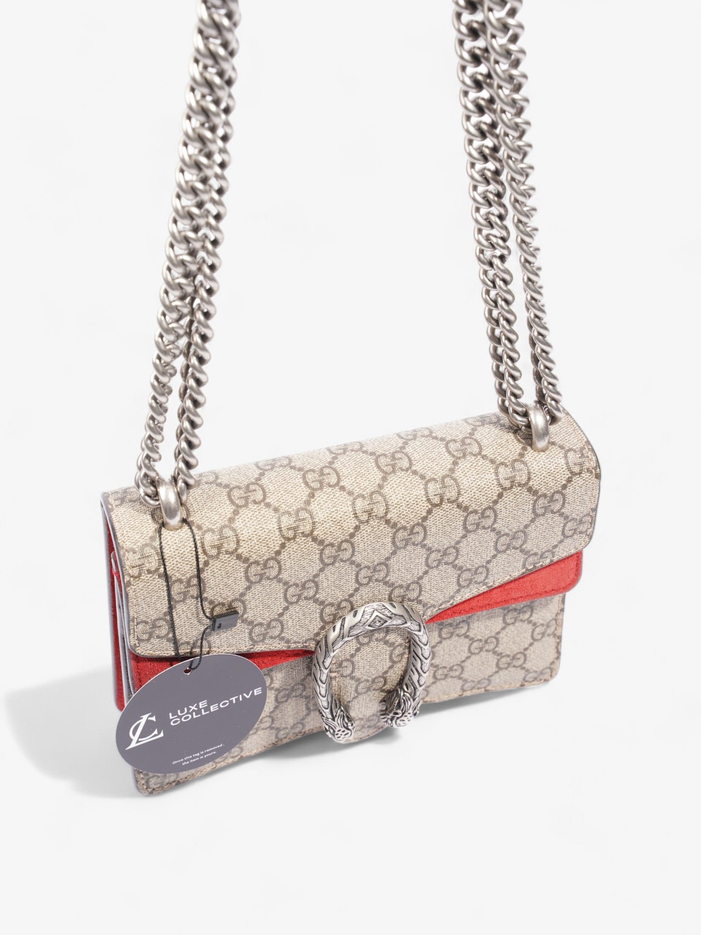 Gucci Dionysus GG Supreme / Red Coated Canvas Mini