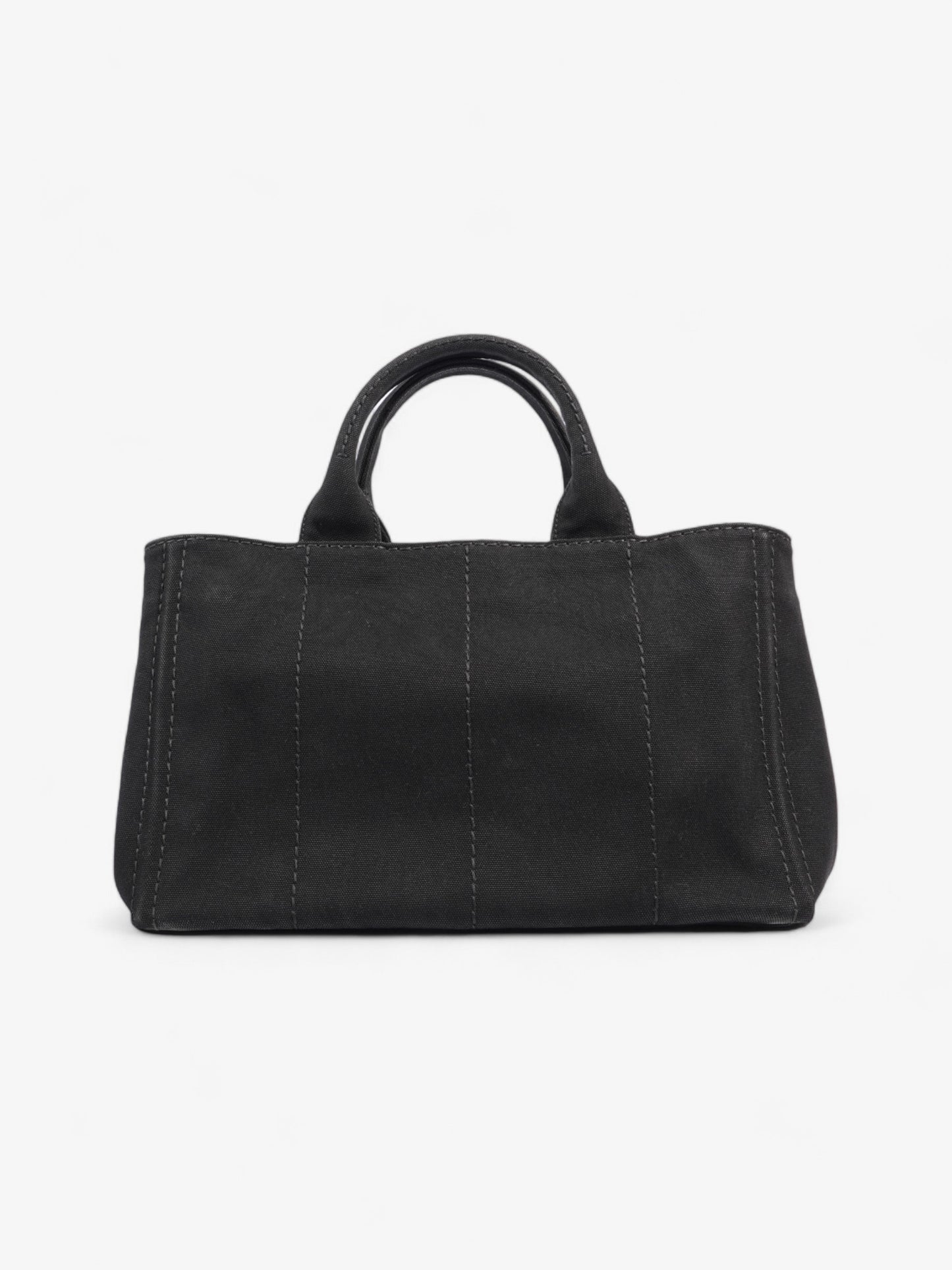 Prada Canapa Logo Black Canvas