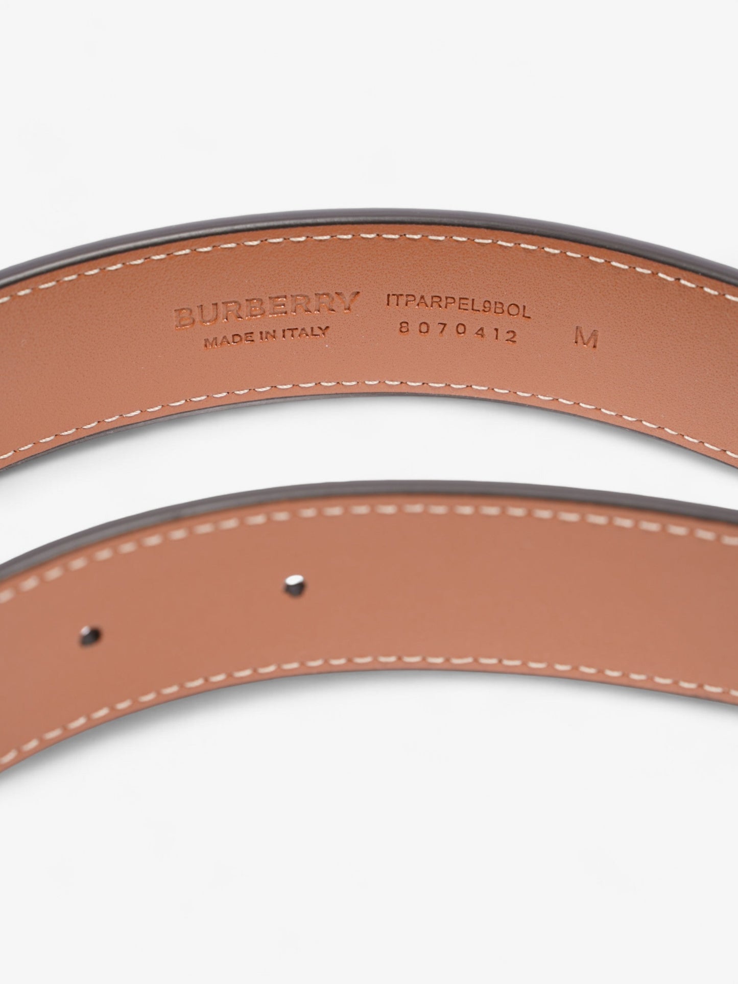 Burberry TB Belt Vintage Check / Briar Brown Canvas Medium - 102cm