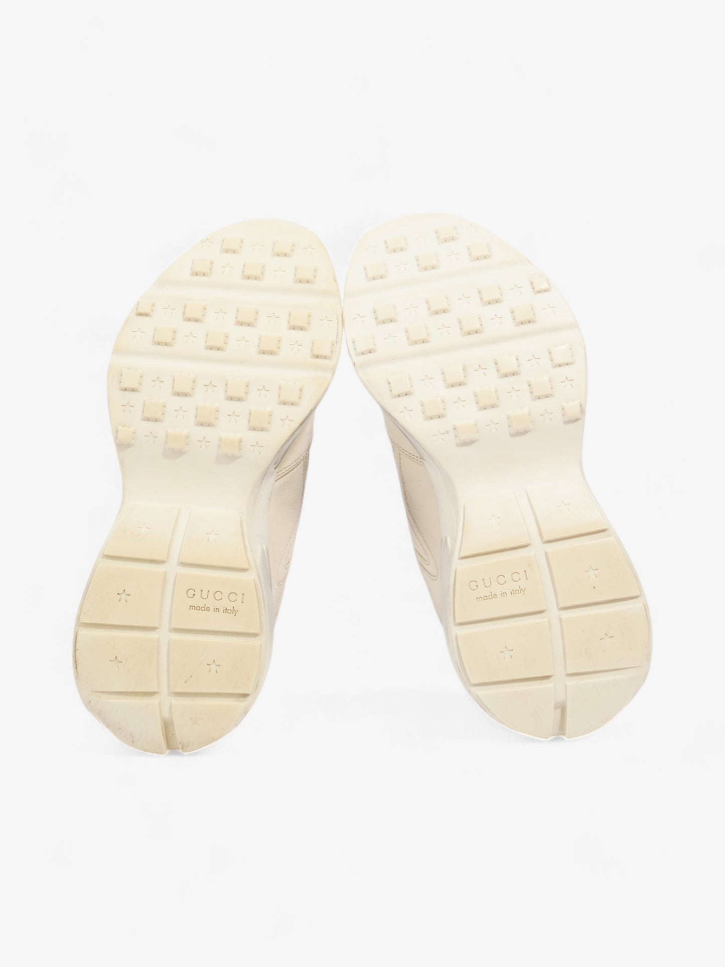 Gucci Rhyton 'Mouth" Sneakers Beige / Red / Black Leather EU 42.5 UK 8.5