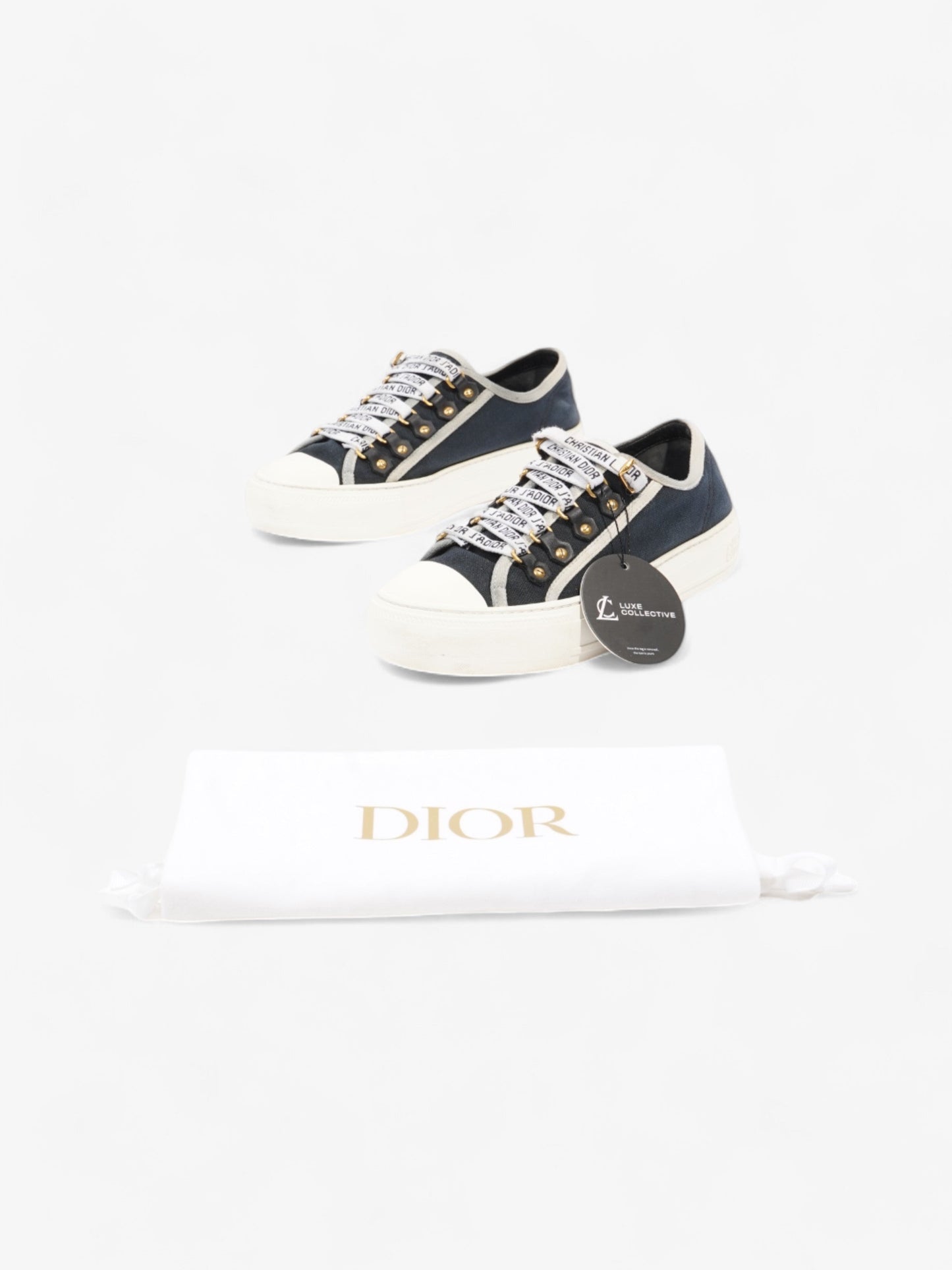 Christian Dior Walk'n'Dior Sneaker Navy / White Canvas EU 37 UK 4