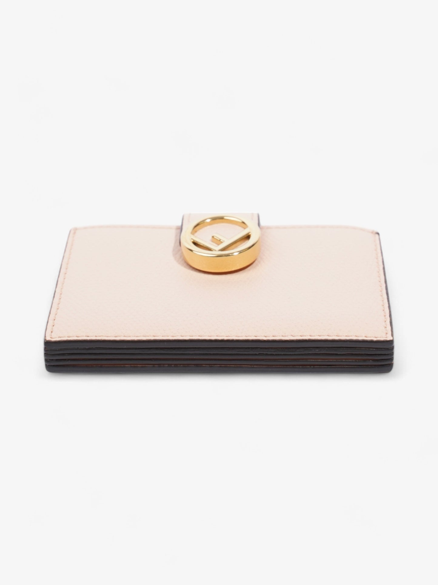 Fendi F is Fendi Card Holder Light Pink / Gold Leather