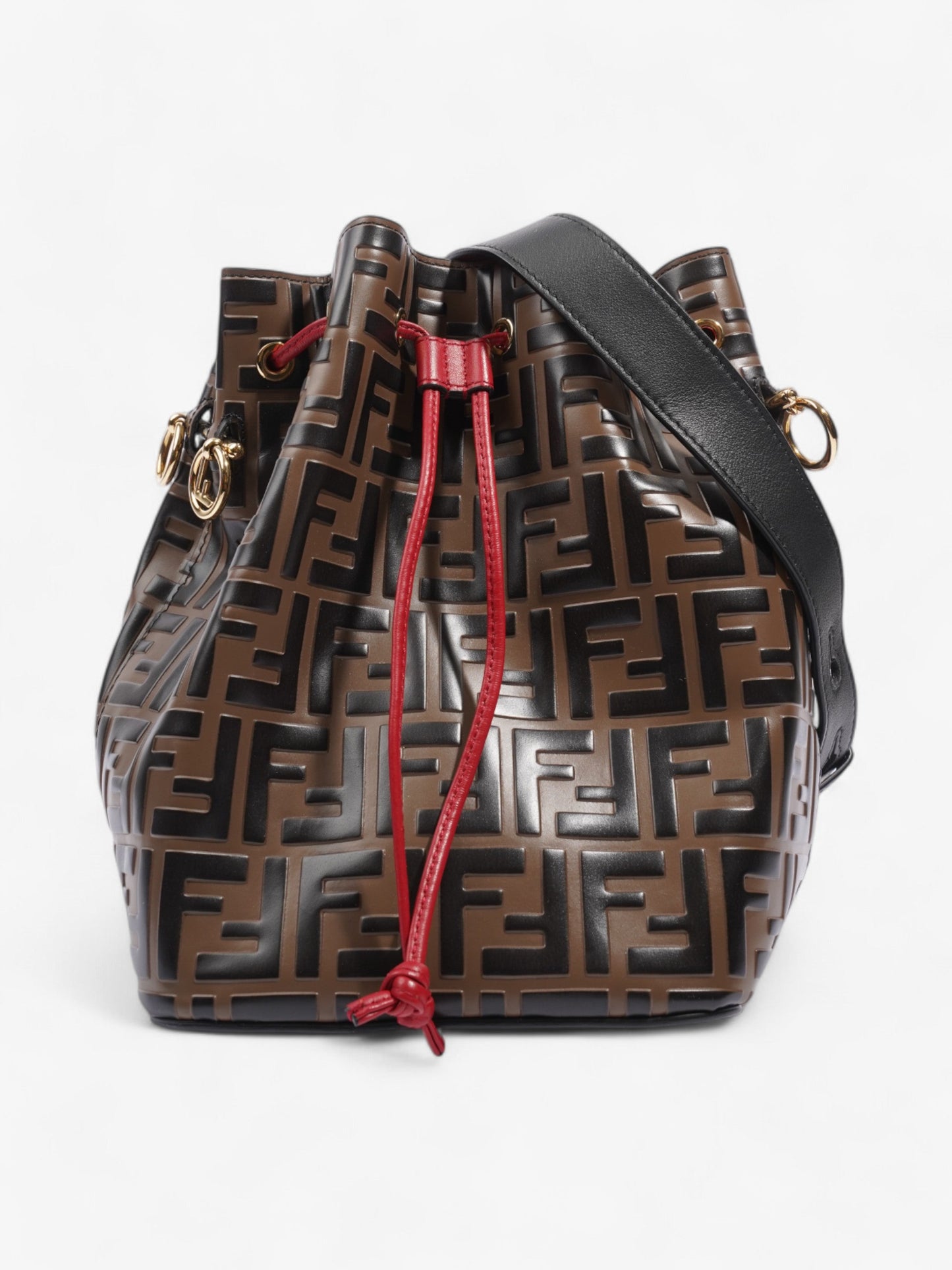 Fendi Bucket Bag Brown / Black Leather