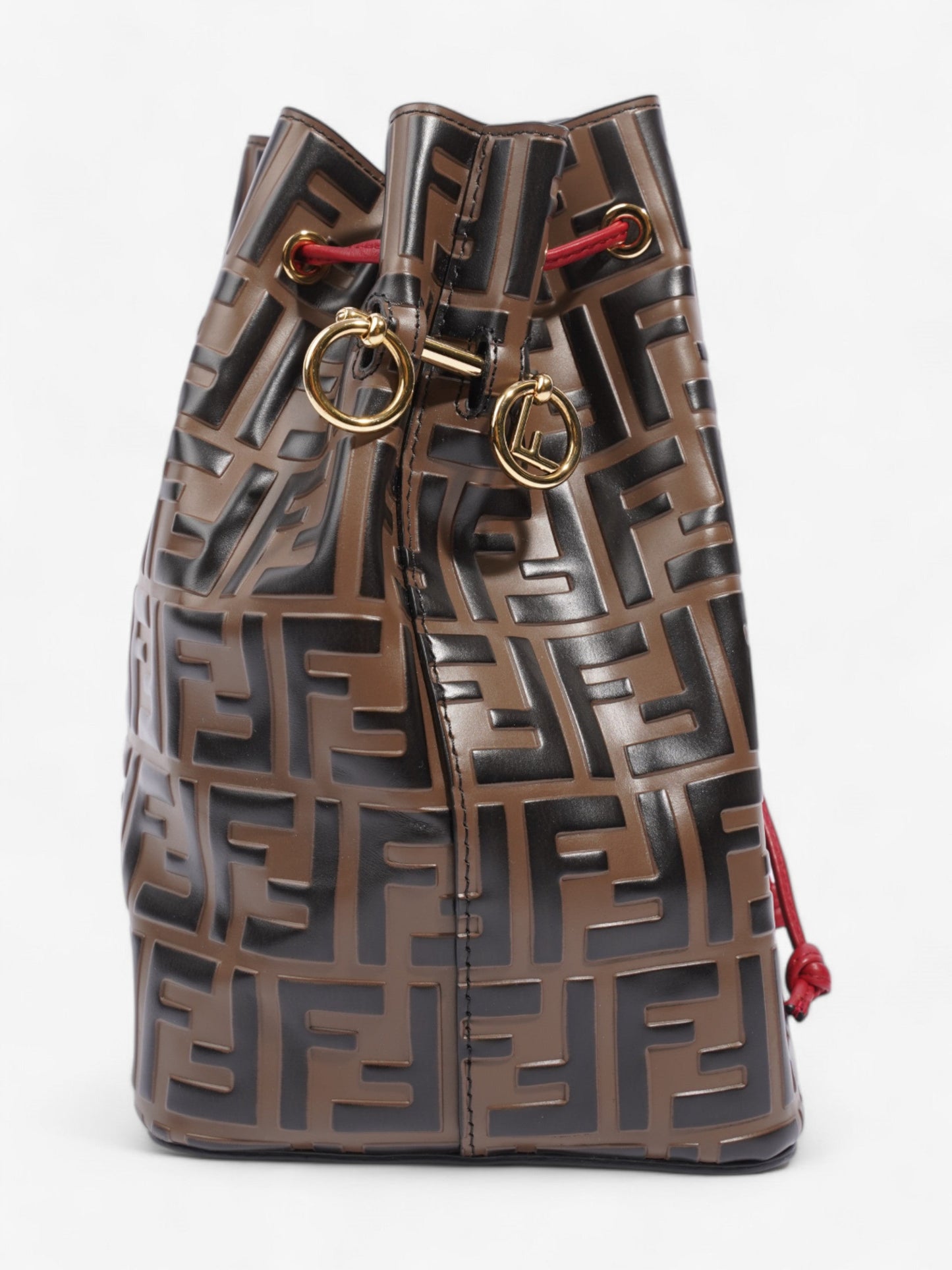 Fendi Bucket Bag Brown / Black Leather