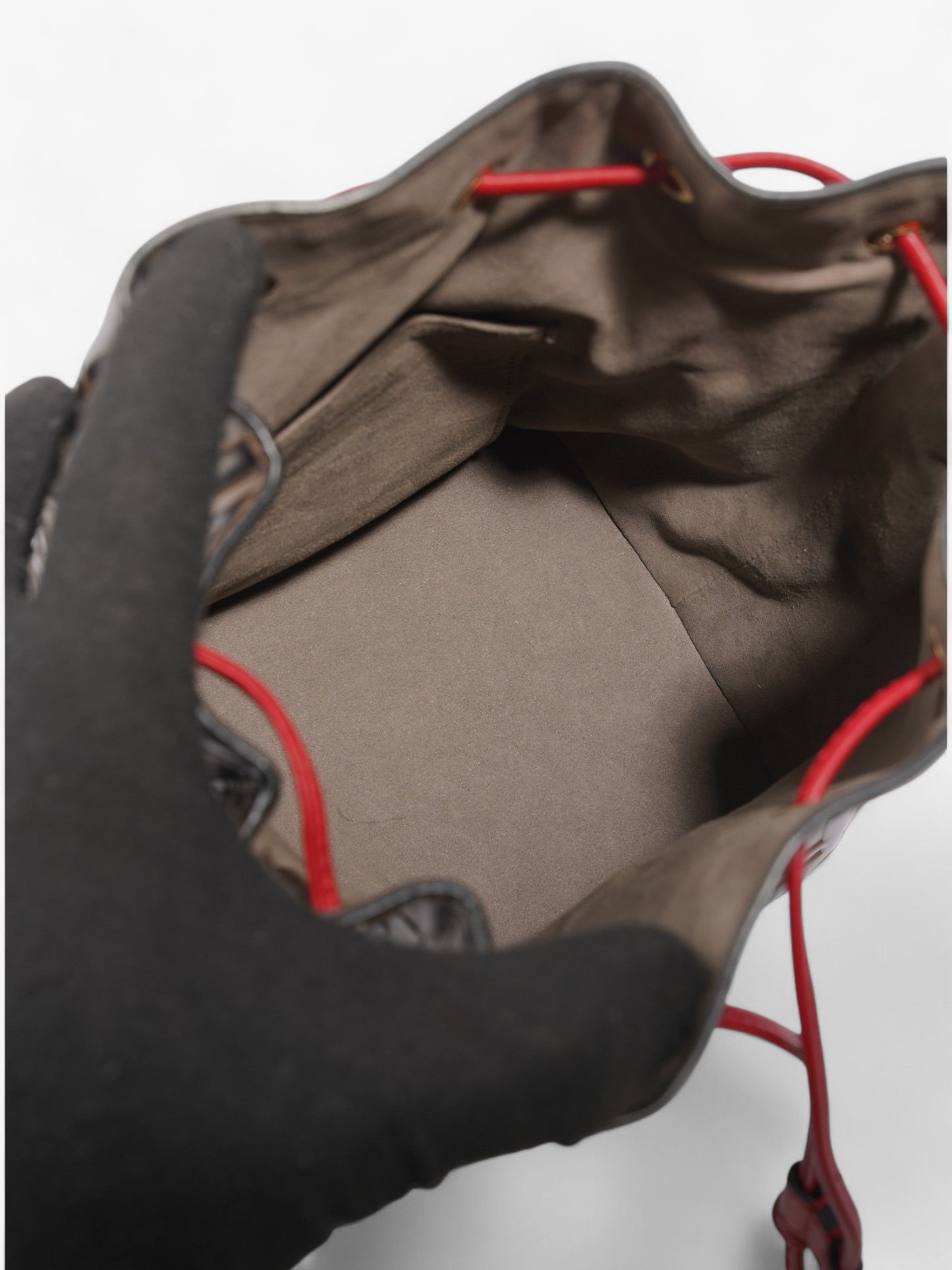 Fendi Bucket Bag Brown / Black Leather