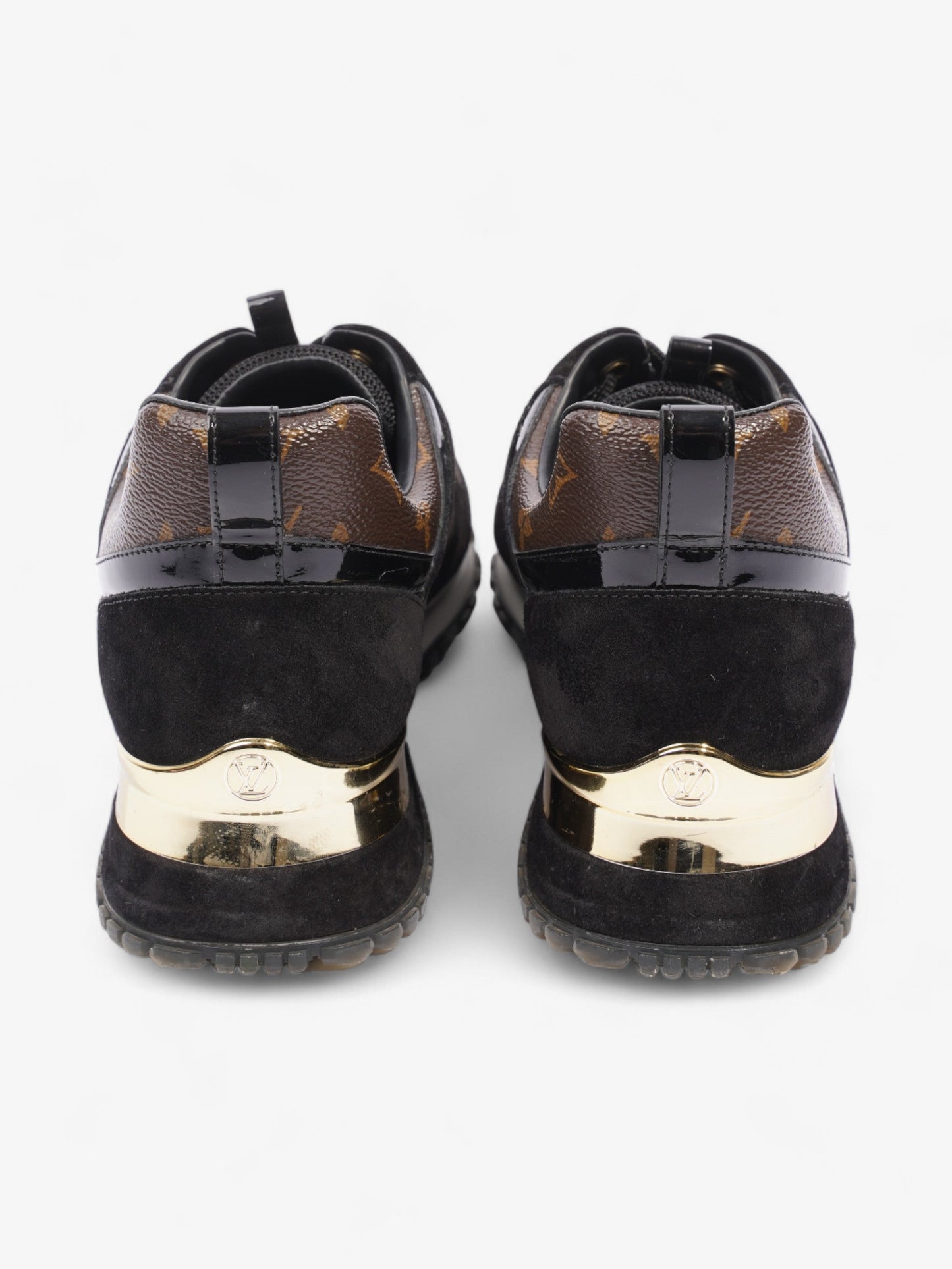 Louis Vuitton Run Away Sneakers Black / Monogram Suede EU 39 UK 6