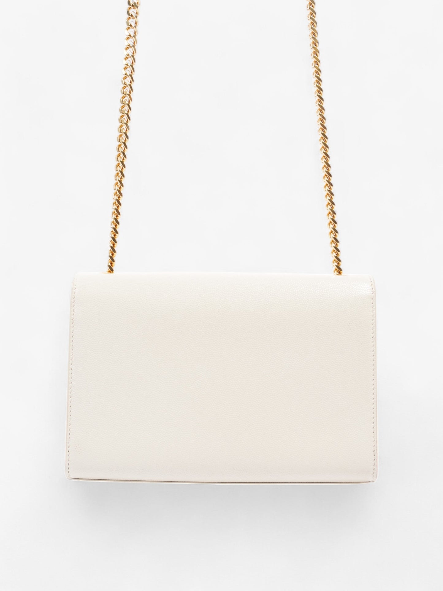 Saint Laurent Kate Bag Cream Leather Small