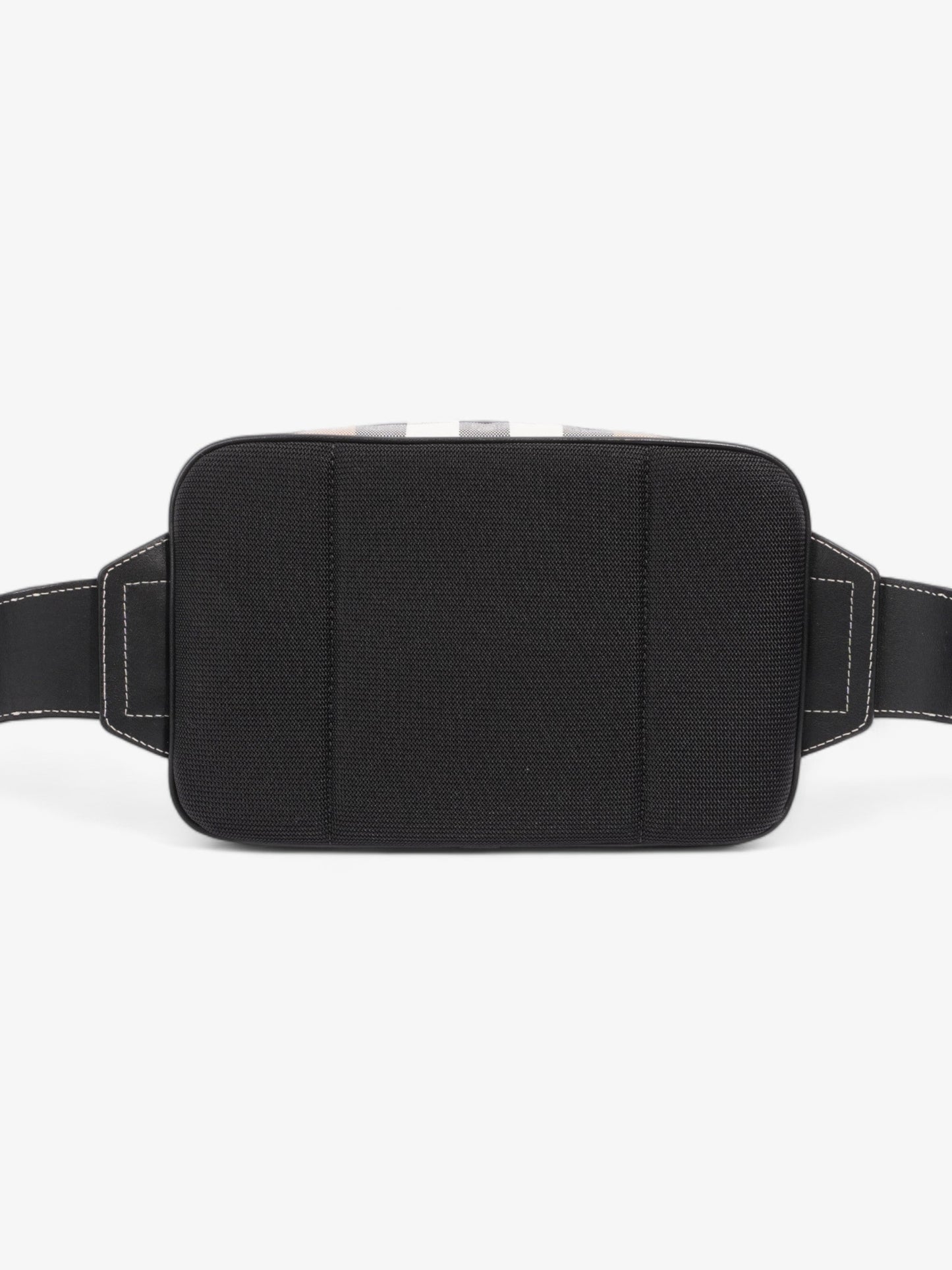 Burberry Double Zip Belt Bag Dark Birch Brown Cotton