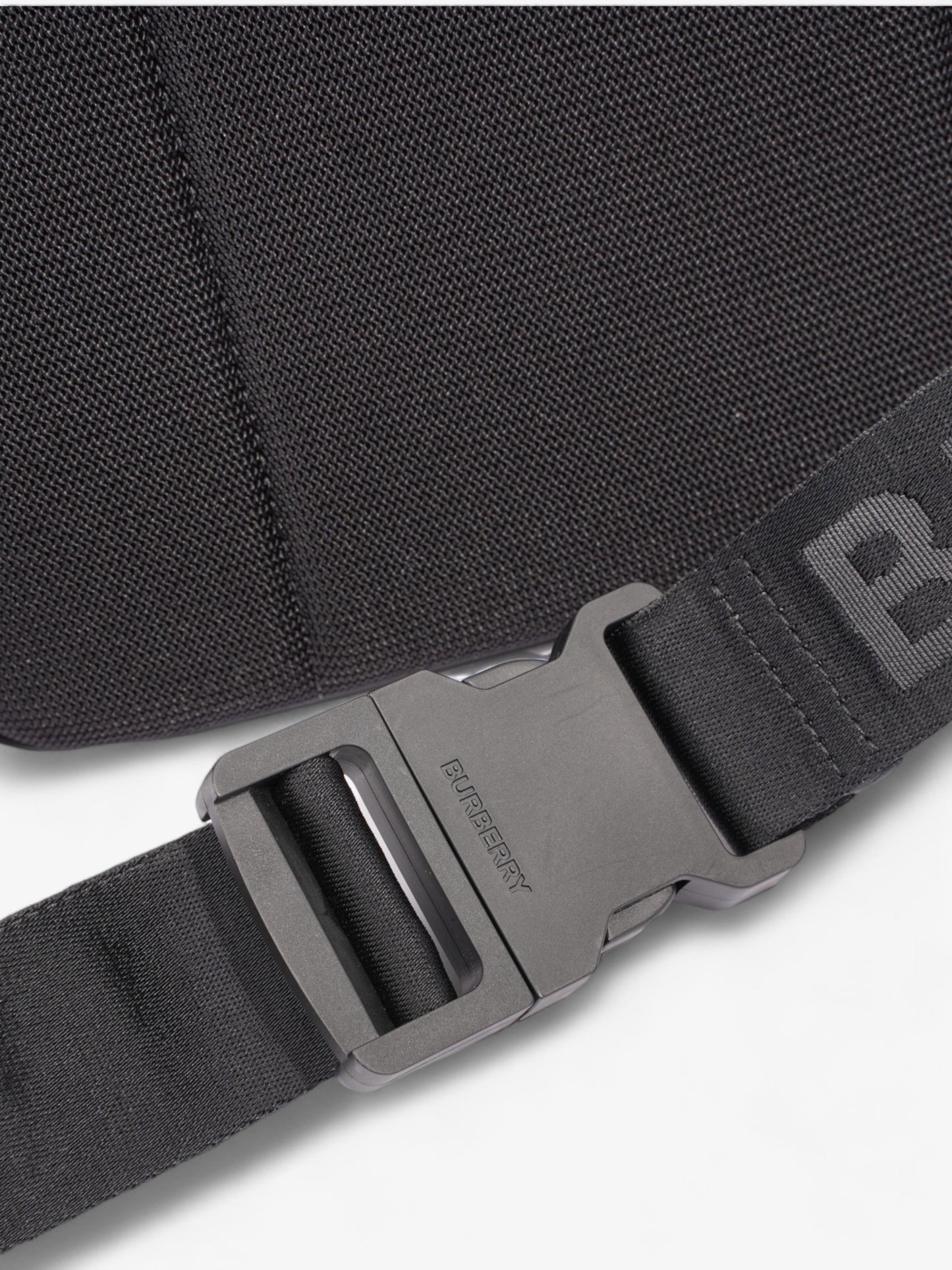 Burberry Double Zip Belt Bag Dark Birch Brown Cotton
