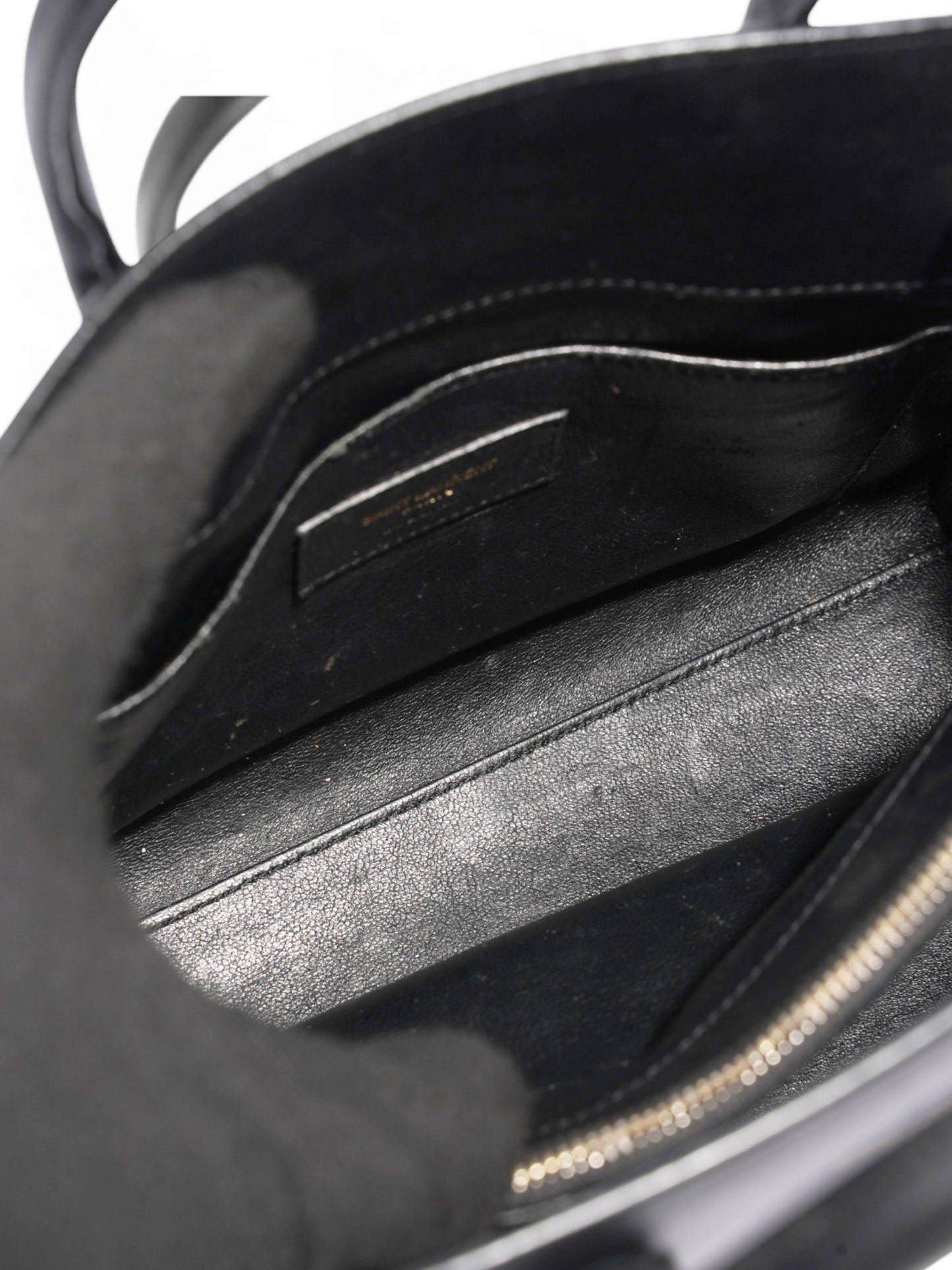 Saint Laurent Sac De Jour Black Leather Baby