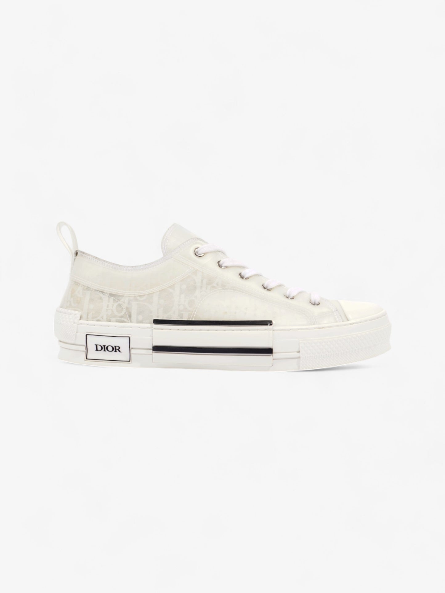 Christian Dior B23 Low Top Sneaker White Canvas EU 44 UK 10