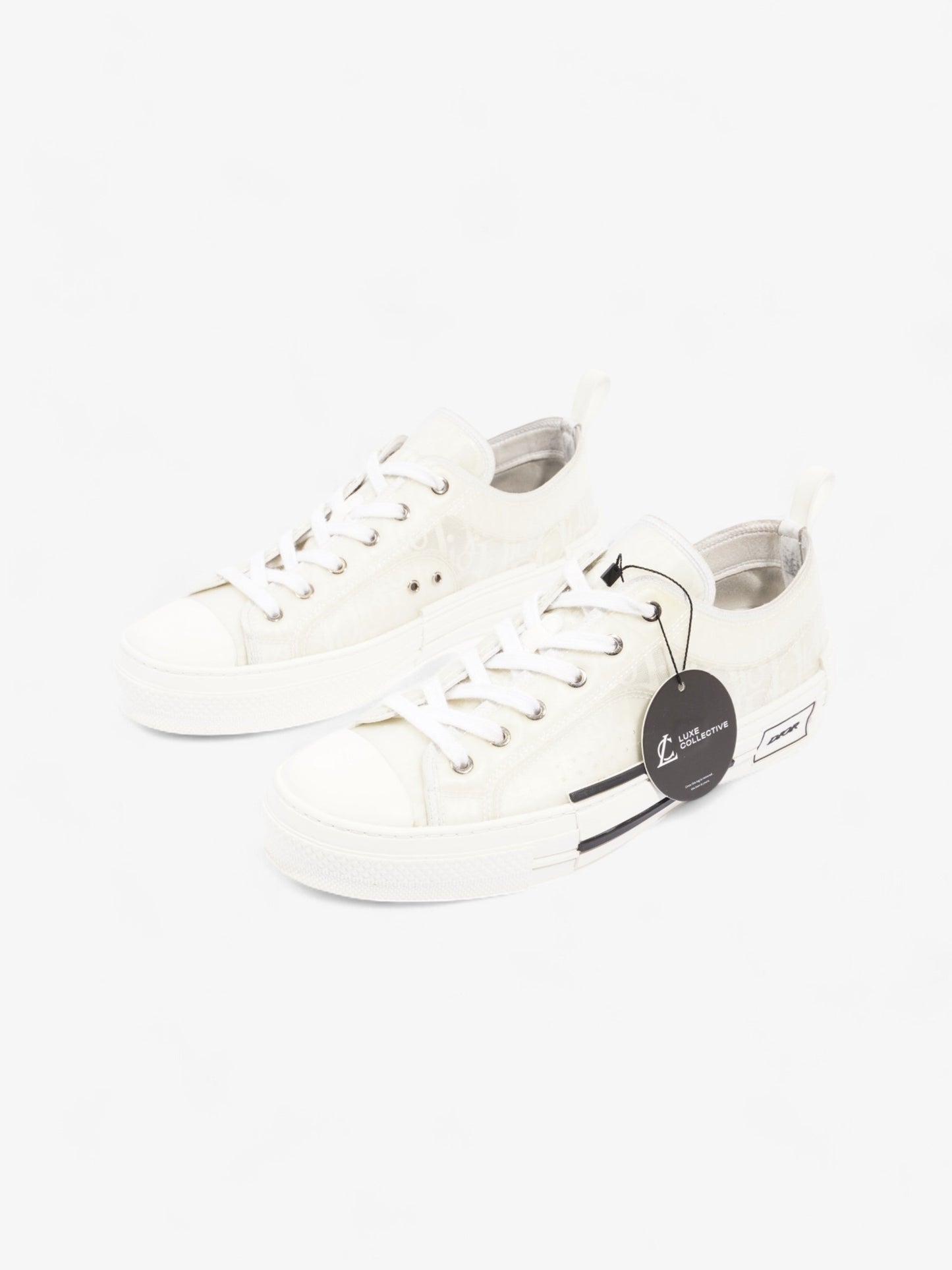 Christian Dior B23 Low Top Sneaker White Canvas EU 44 UK 10