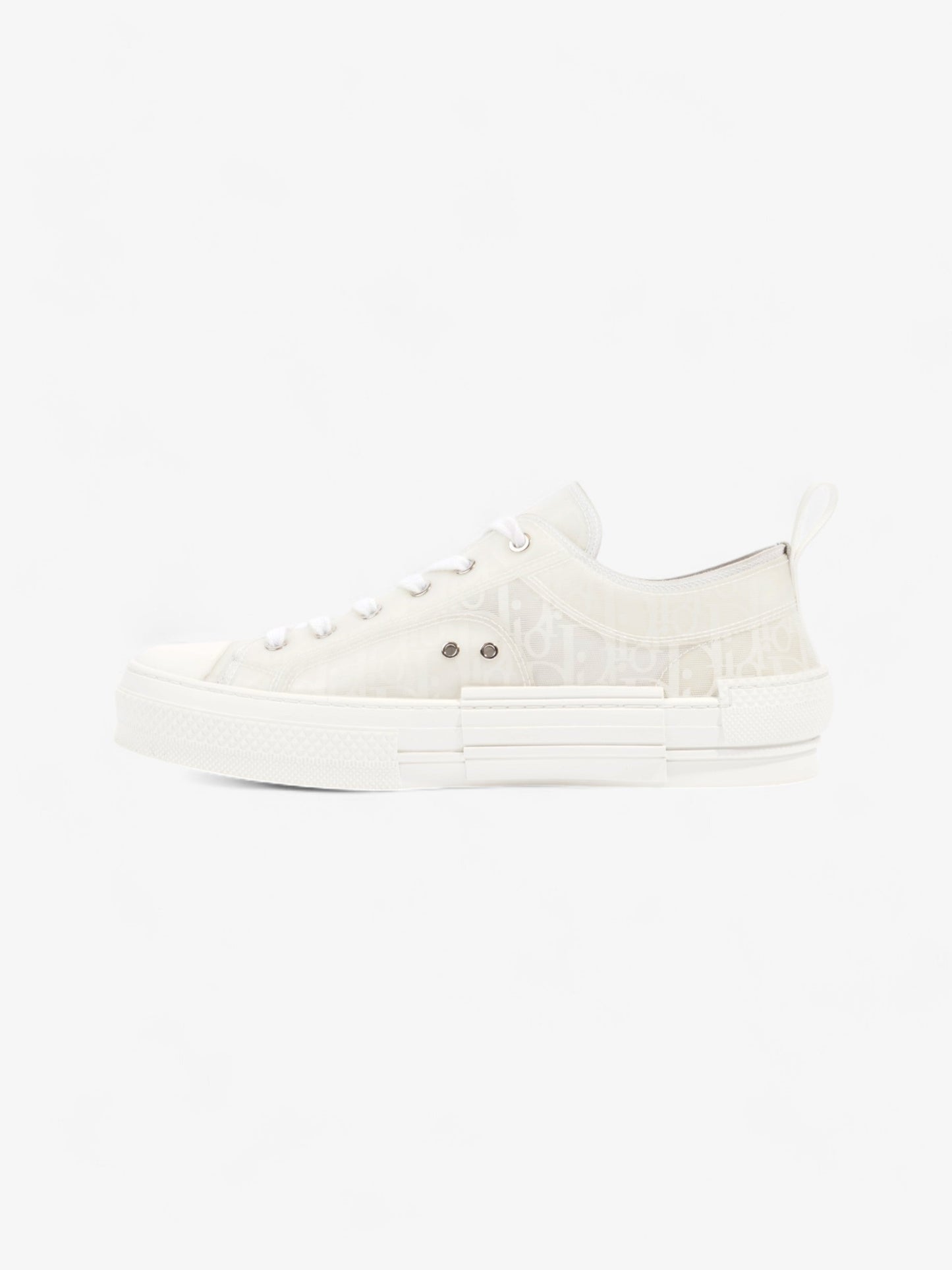 Christian Dior B23 Low Top Sneaker White Canvas EU 44 UK 10