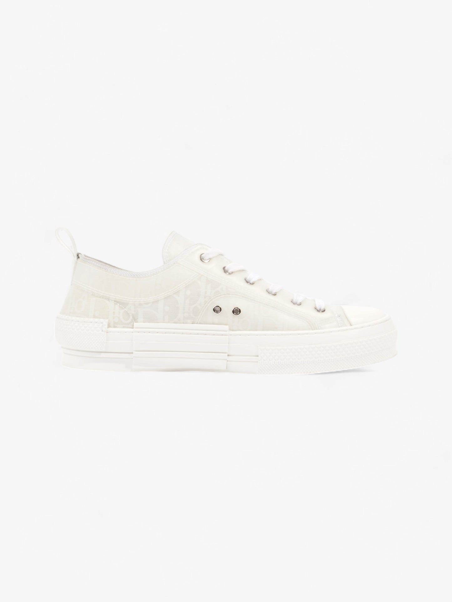 Christian Dior B23 Low Top Sneaker White Canvas EU 44 UK 10