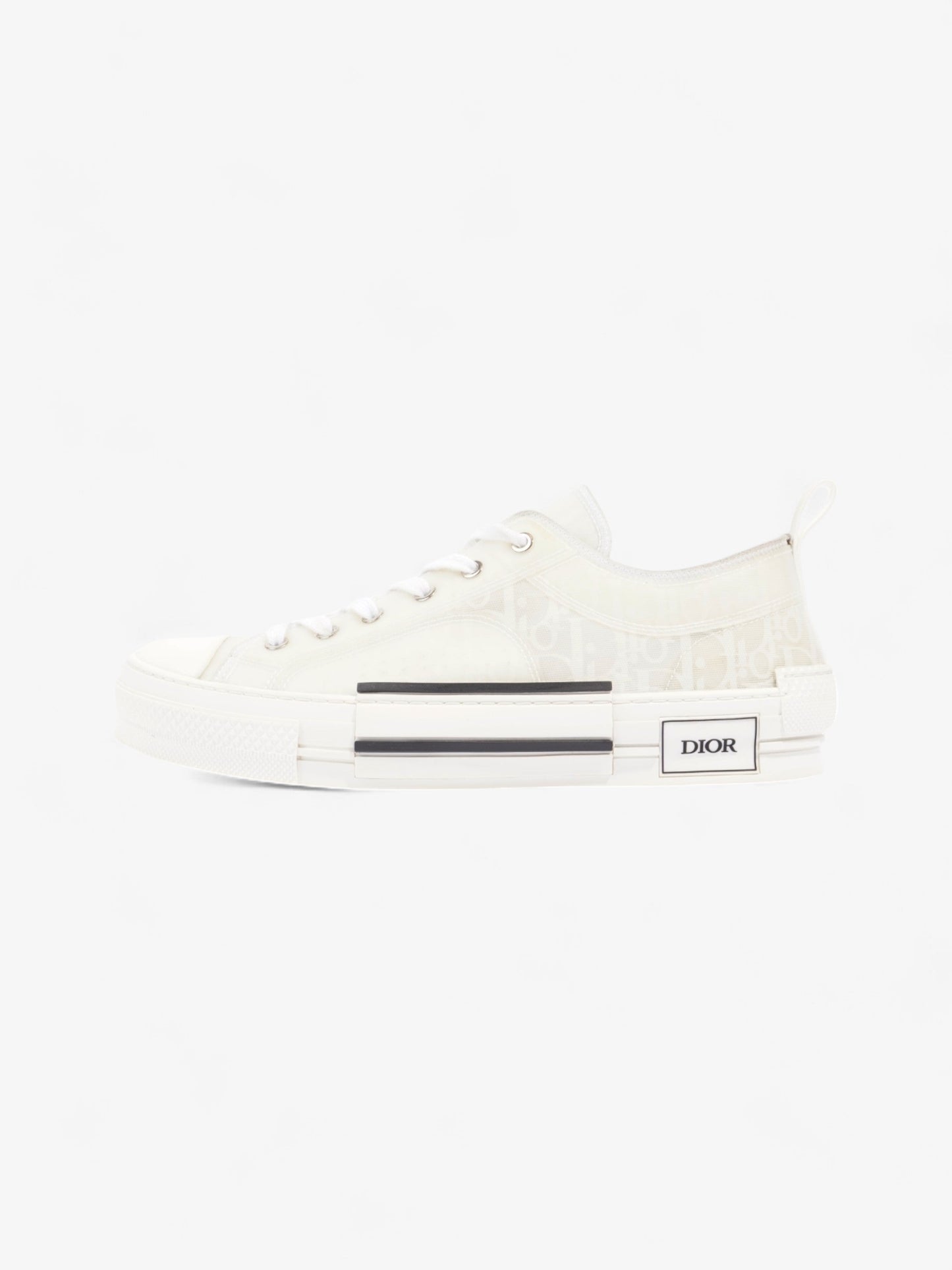 Christian Dior B23 Low Top Sneaker White Canvas EU 44 UK 10