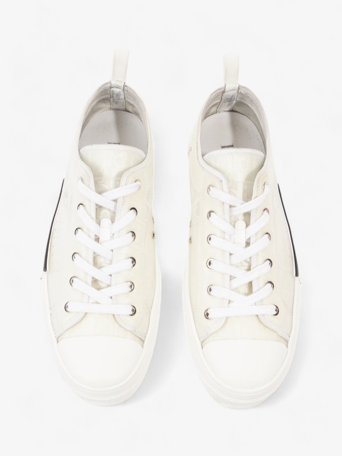Christian Dior B23 Low Top Sneaker White Canvas EU 44 UK 10