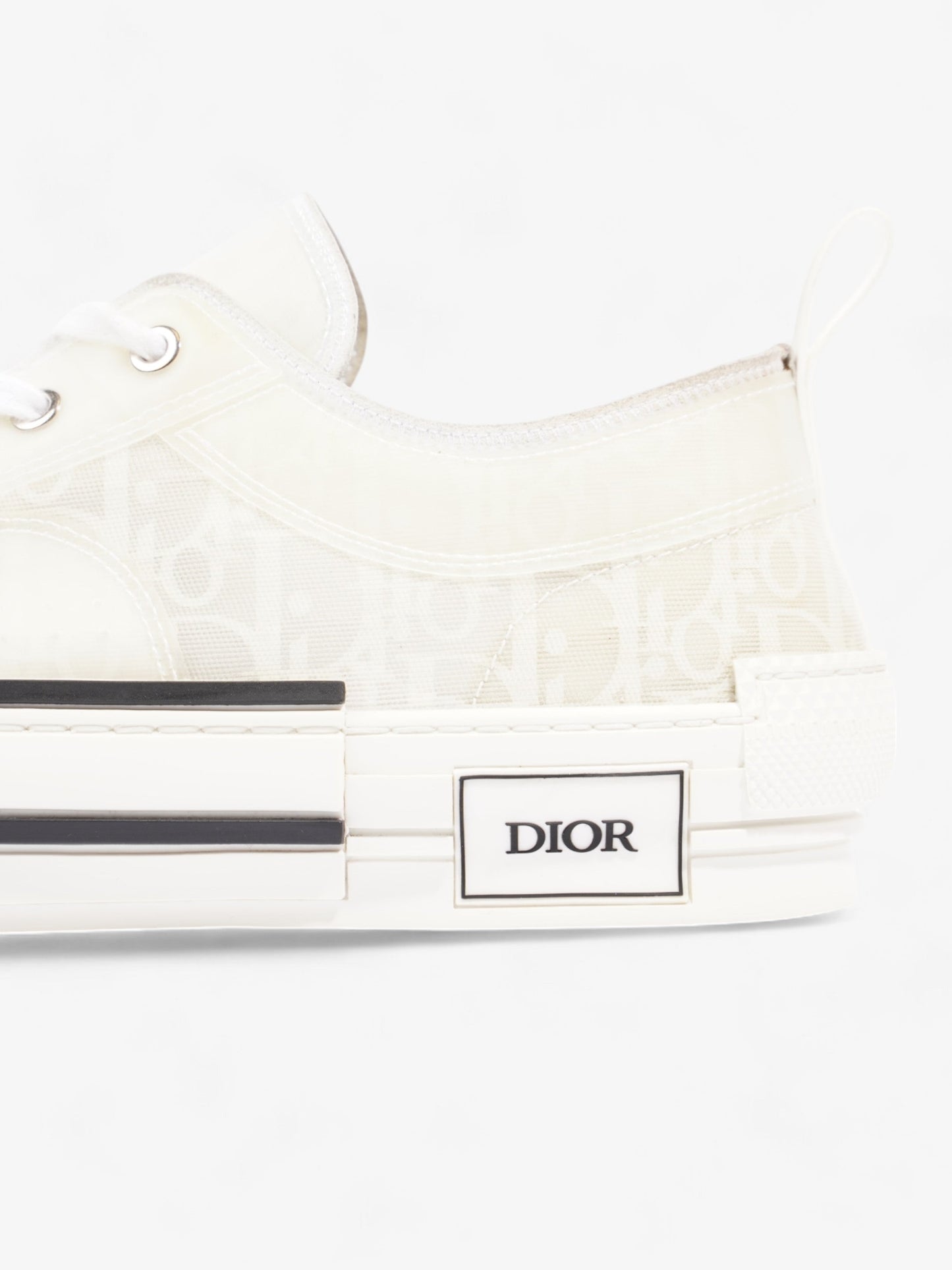 Christian Dior B23 Low Top Sneaker White Canvas EU 44 UK 10