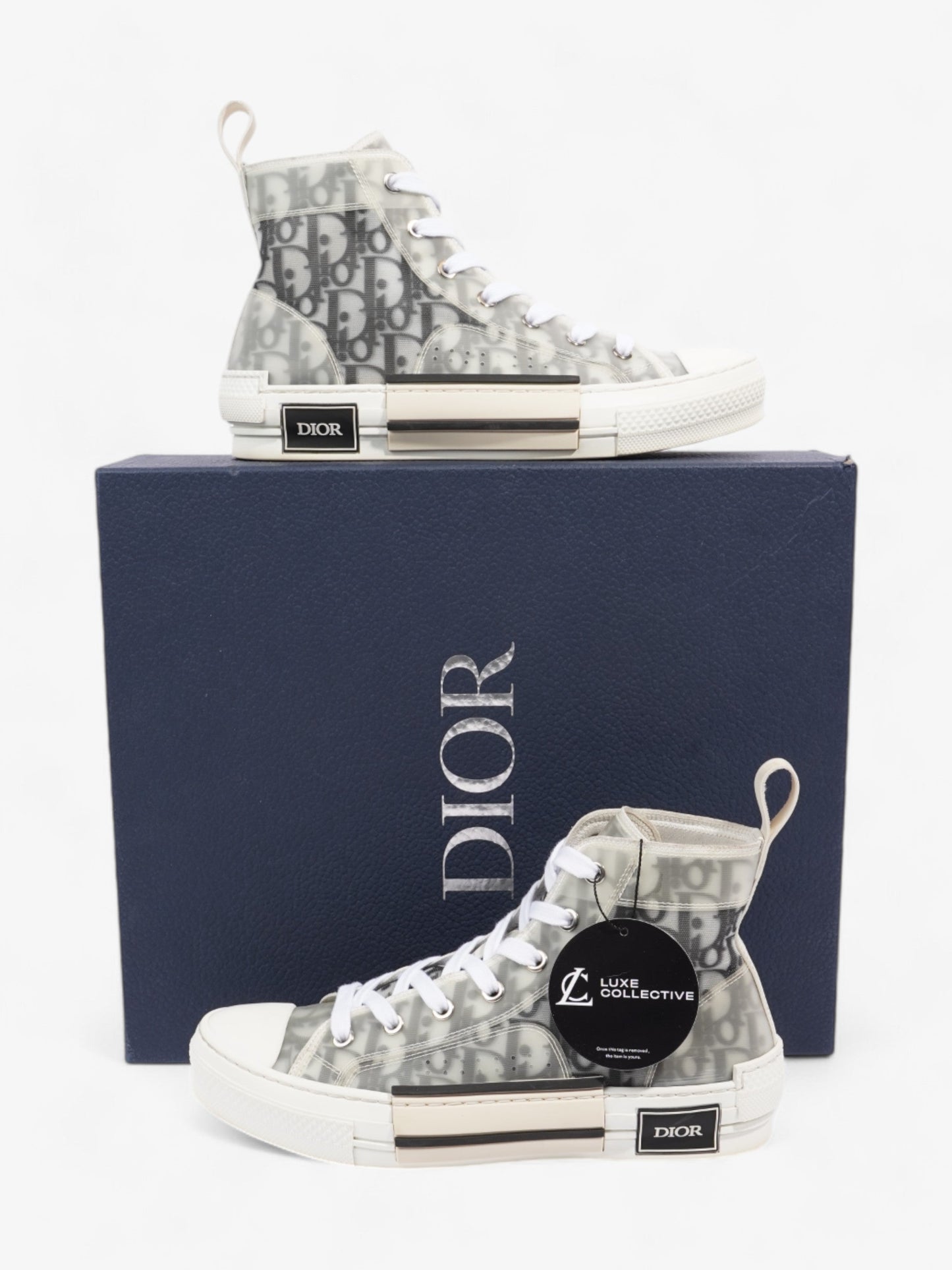 Christian Dior B23 High-tops Grey Oblique / White Mesh EU 38 UK 5