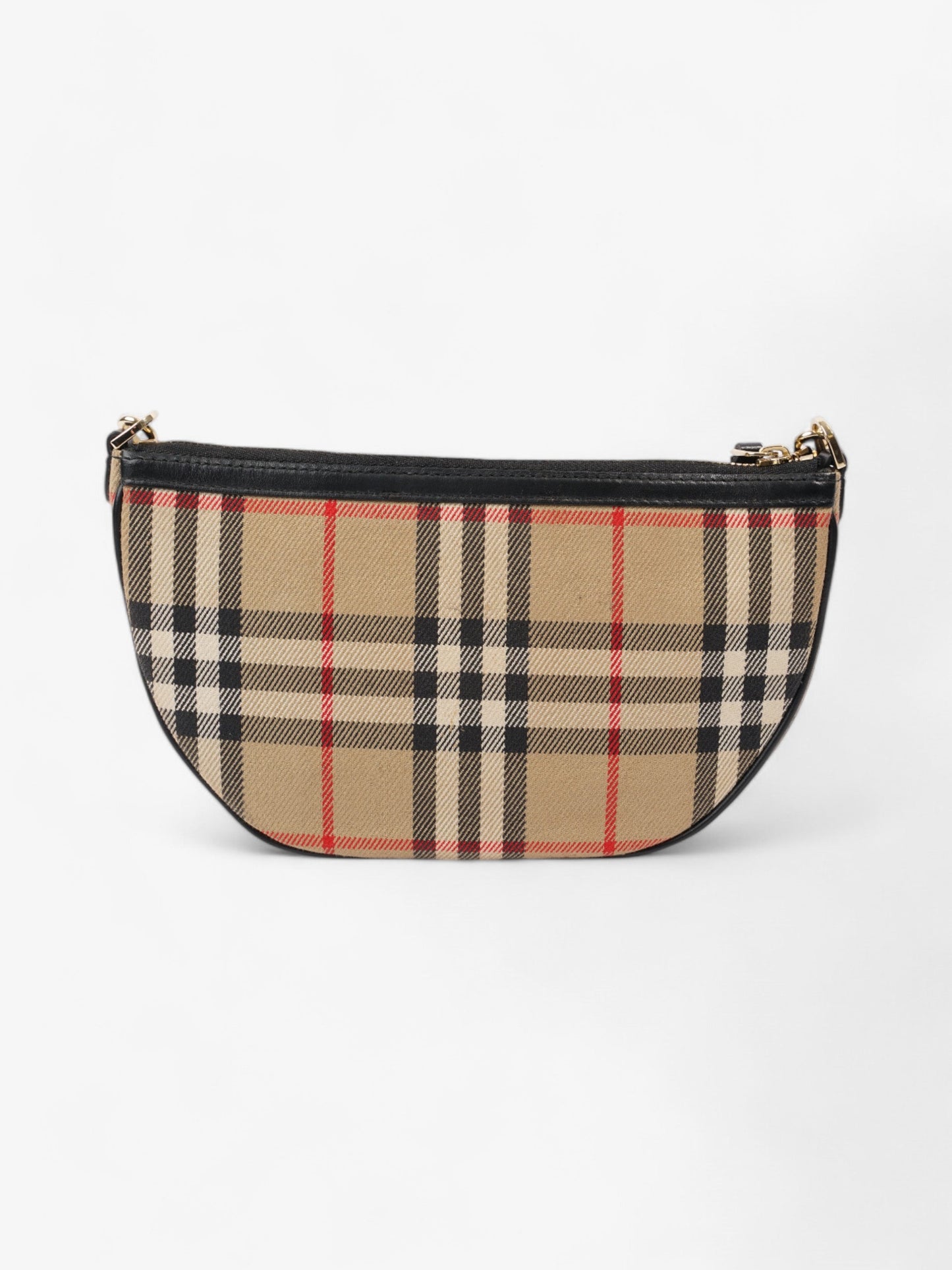 Burberry Check Shoulder Bag Vintage Check / Black Cotton