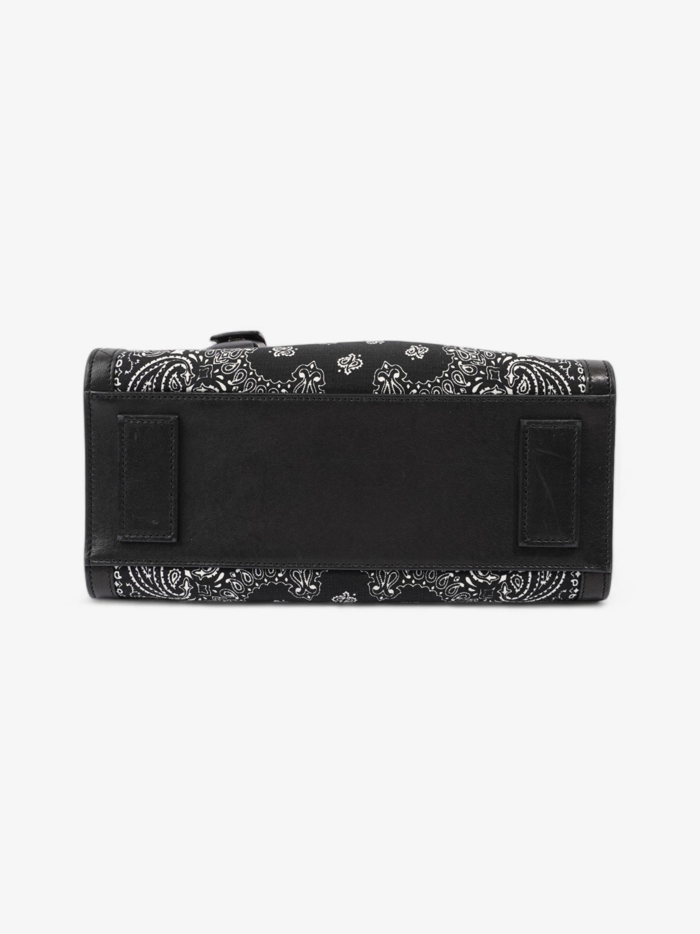Saint Laurent Sac De Jour Bandana Black / White Calfskin Leather Baby