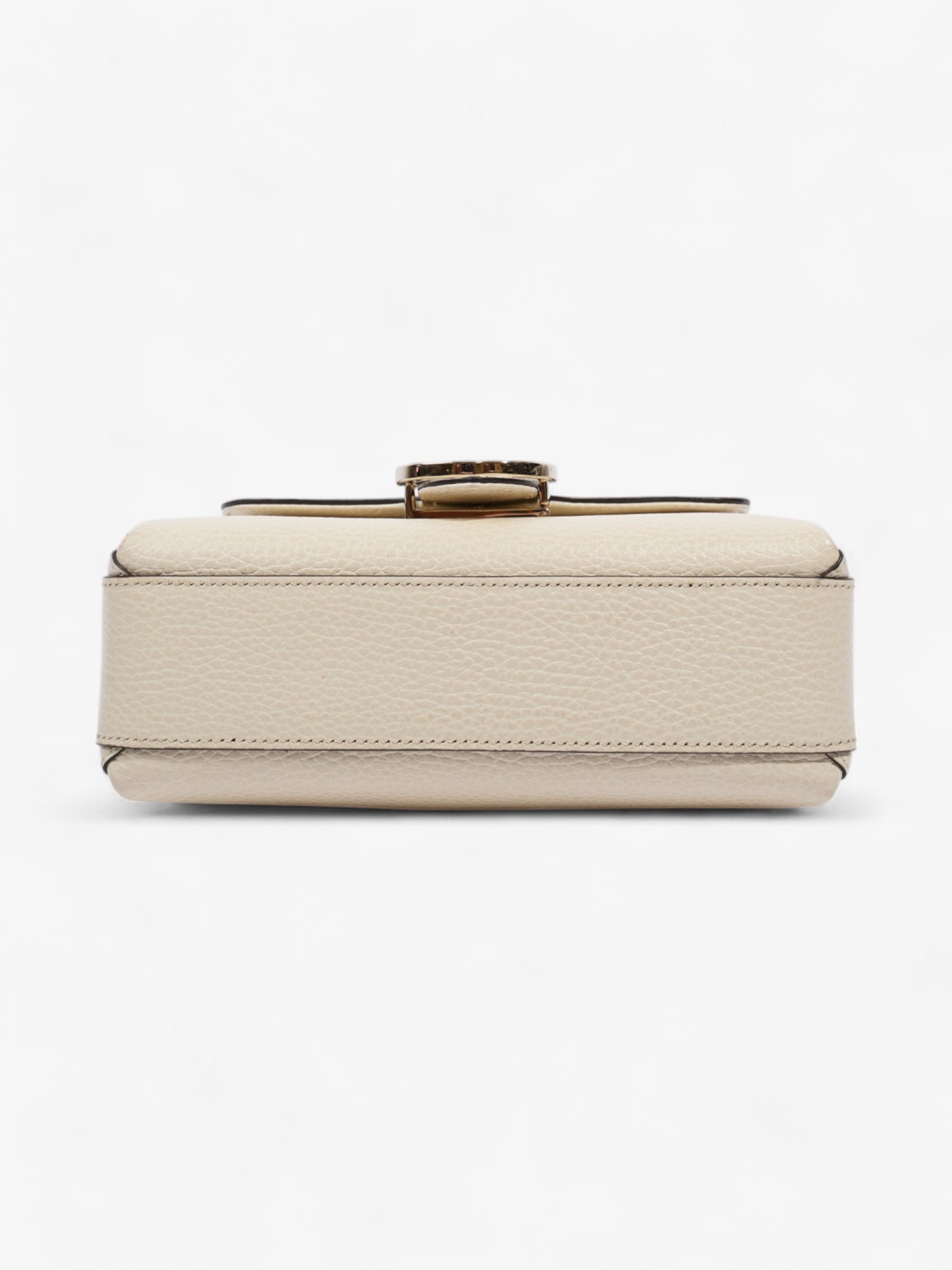 Gucci Interlocking G Dollar Bag Ivory Calfskin Leather Small