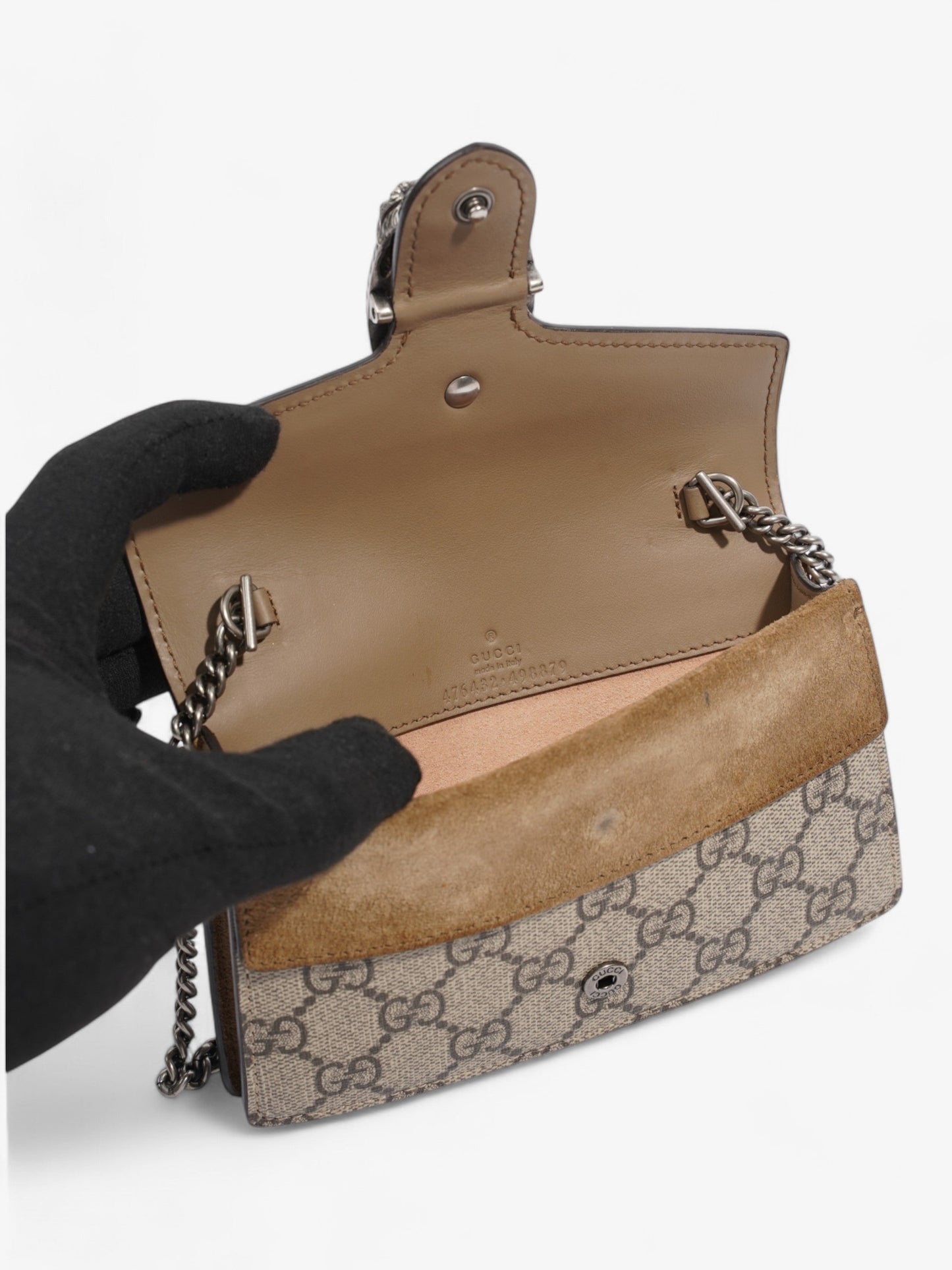 Gucci Dionysus Supreme Coated Canvas Super Mini