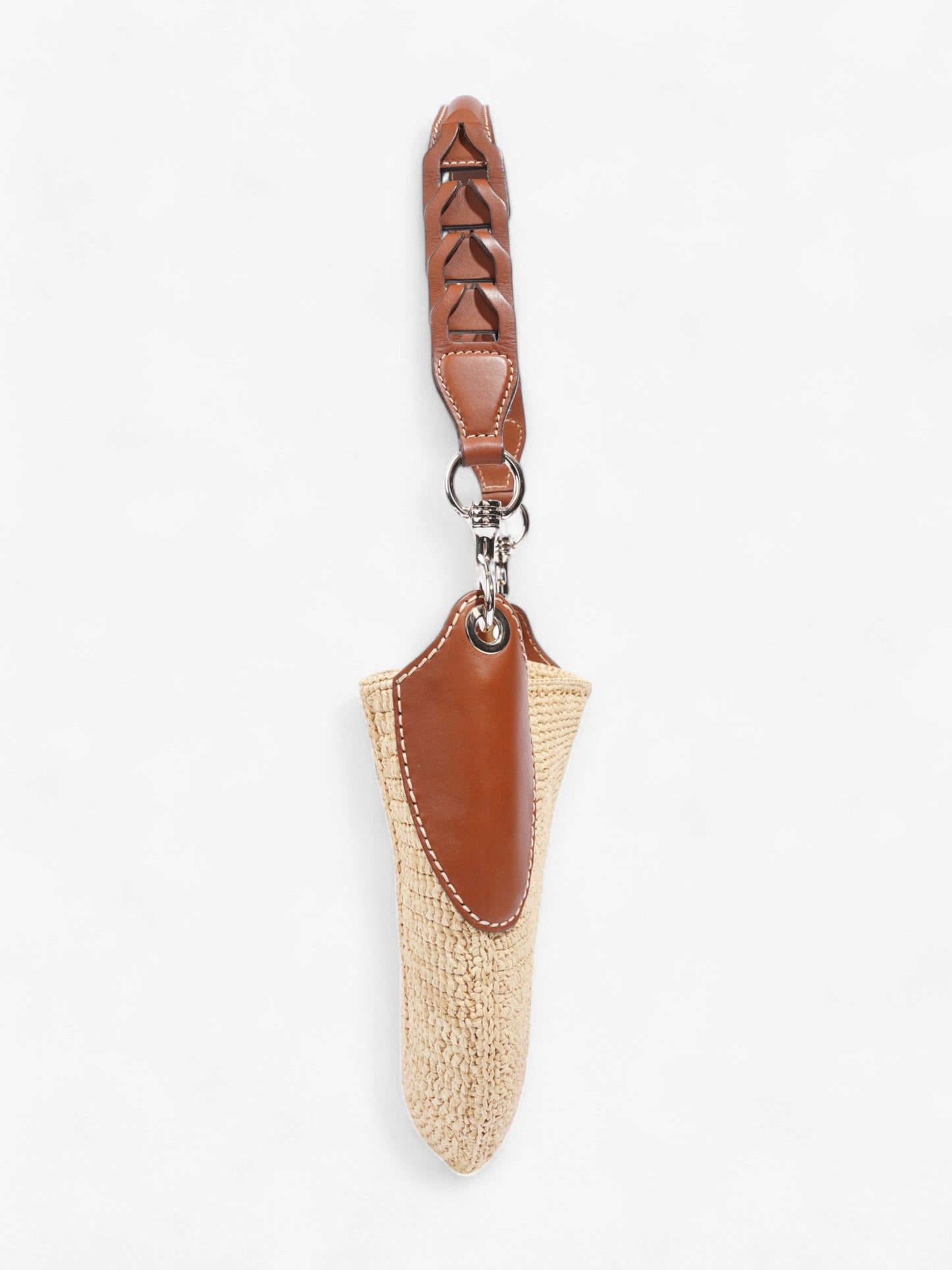 Prada Open Hobo Natural / Brown Raffia