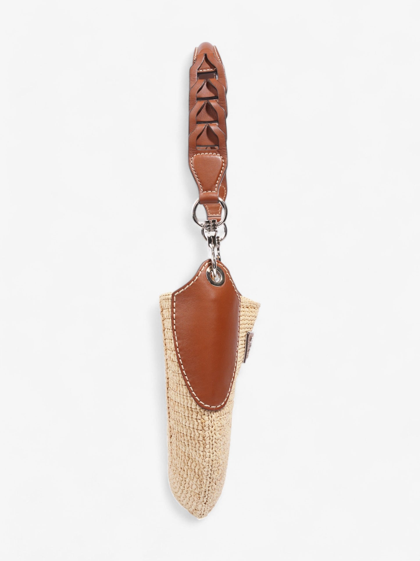 Prada Open Hobo Natural / Brown Raffia