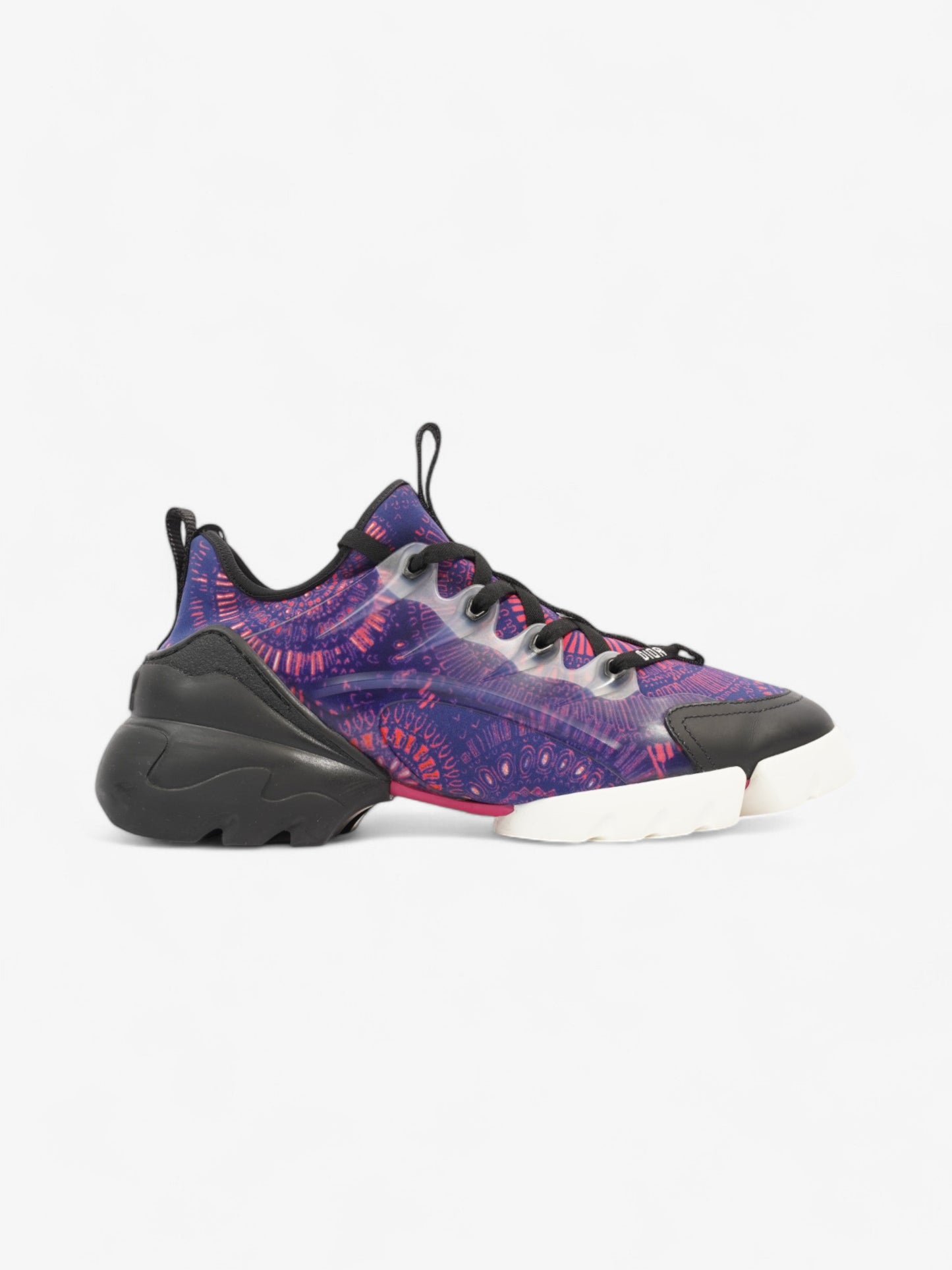 Christian Dior D-Connect Sneakers Purple / Black Technical Fabric EU 38 UK 5