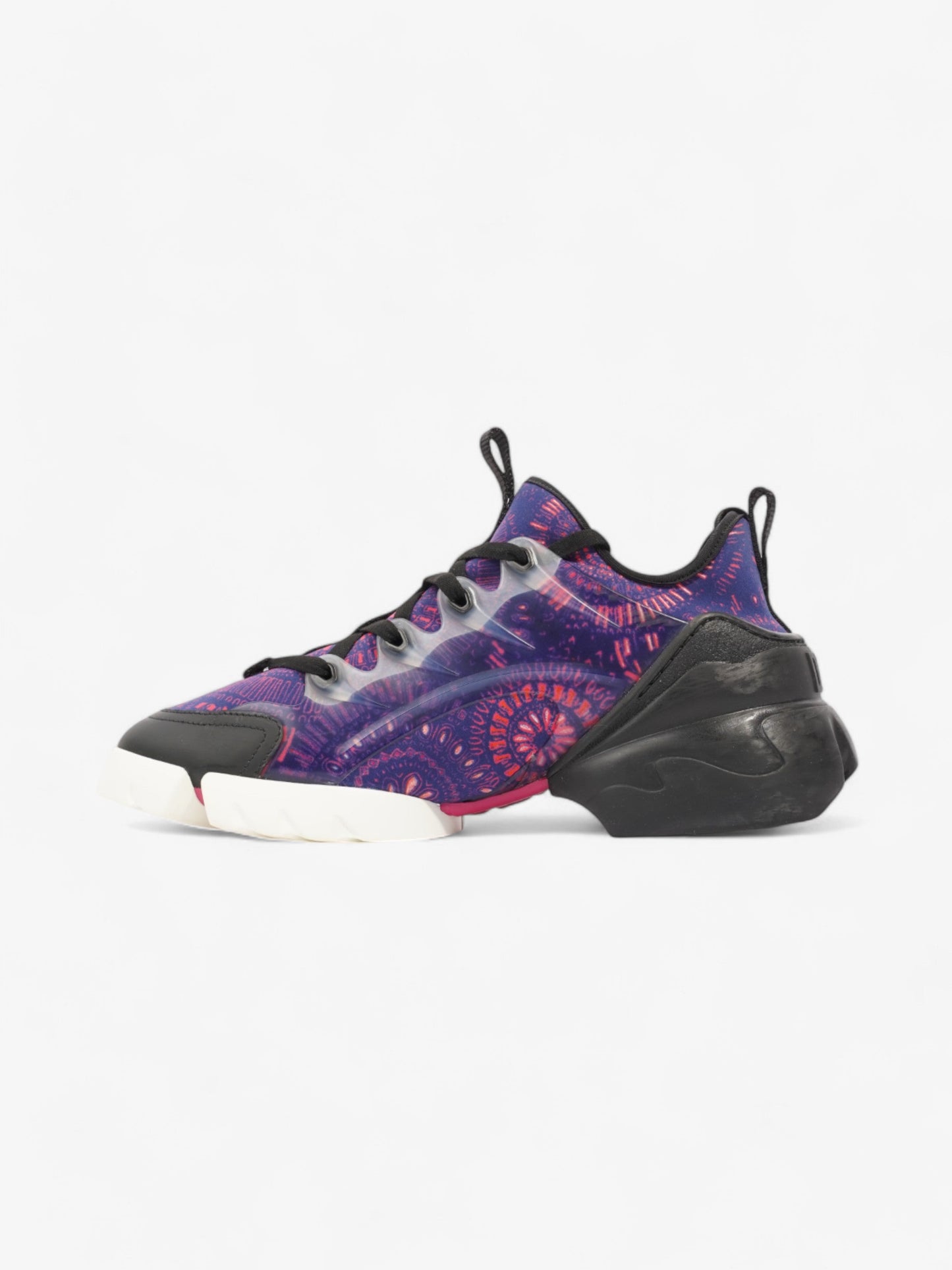 Christian Dior D-Connect Sneakers Purple / Black Technical Fabric EU 38 UK 5