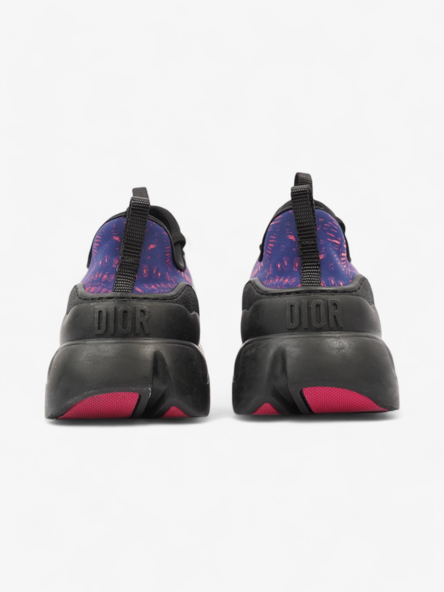 Christian Dior D-Connect Sneakers Purple / Black Technical Fabric EU 38 UK 5