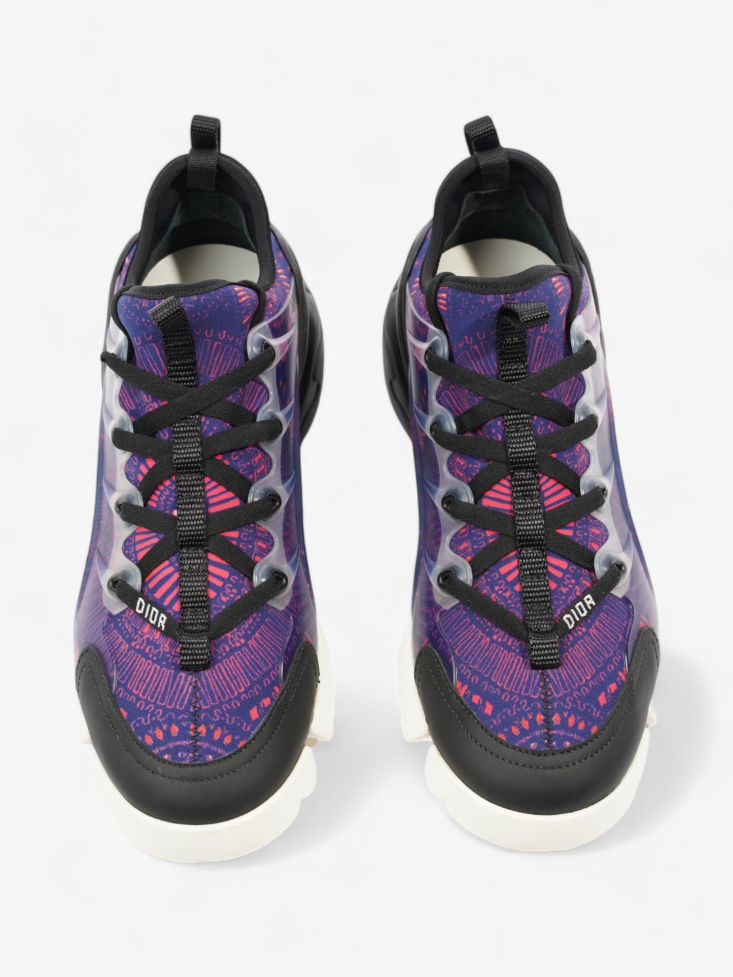 Christian Dior D-Connect Sneakers Purple / Black Technical Fabric EU 38 UK 5