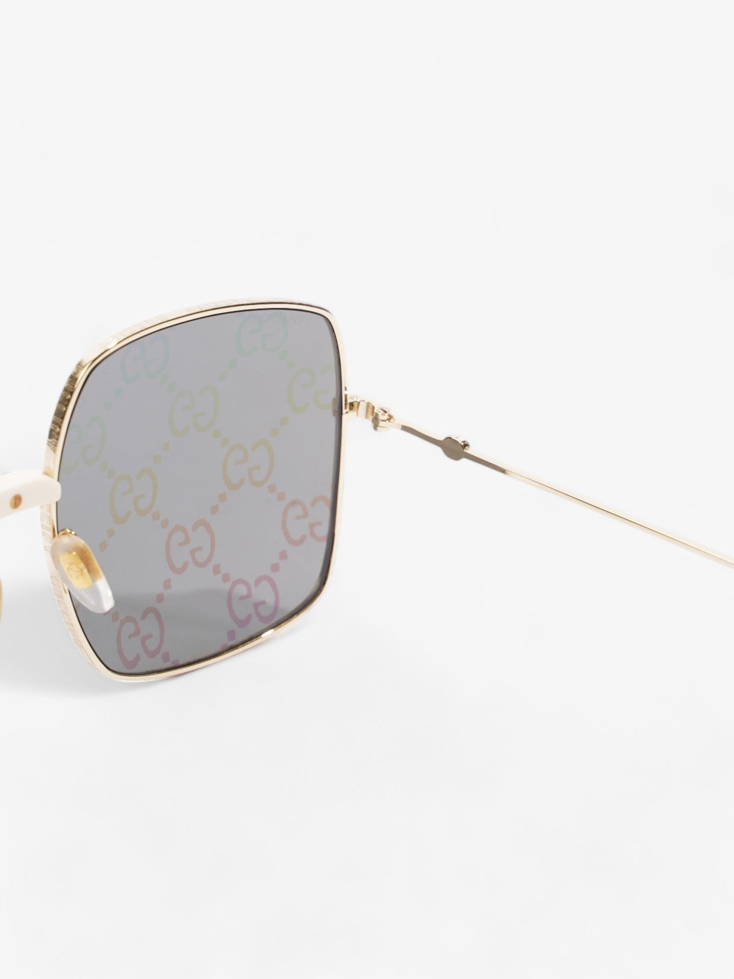 Gucci Guccissima Square Sunglasses Multicoloured Acetate 140mm