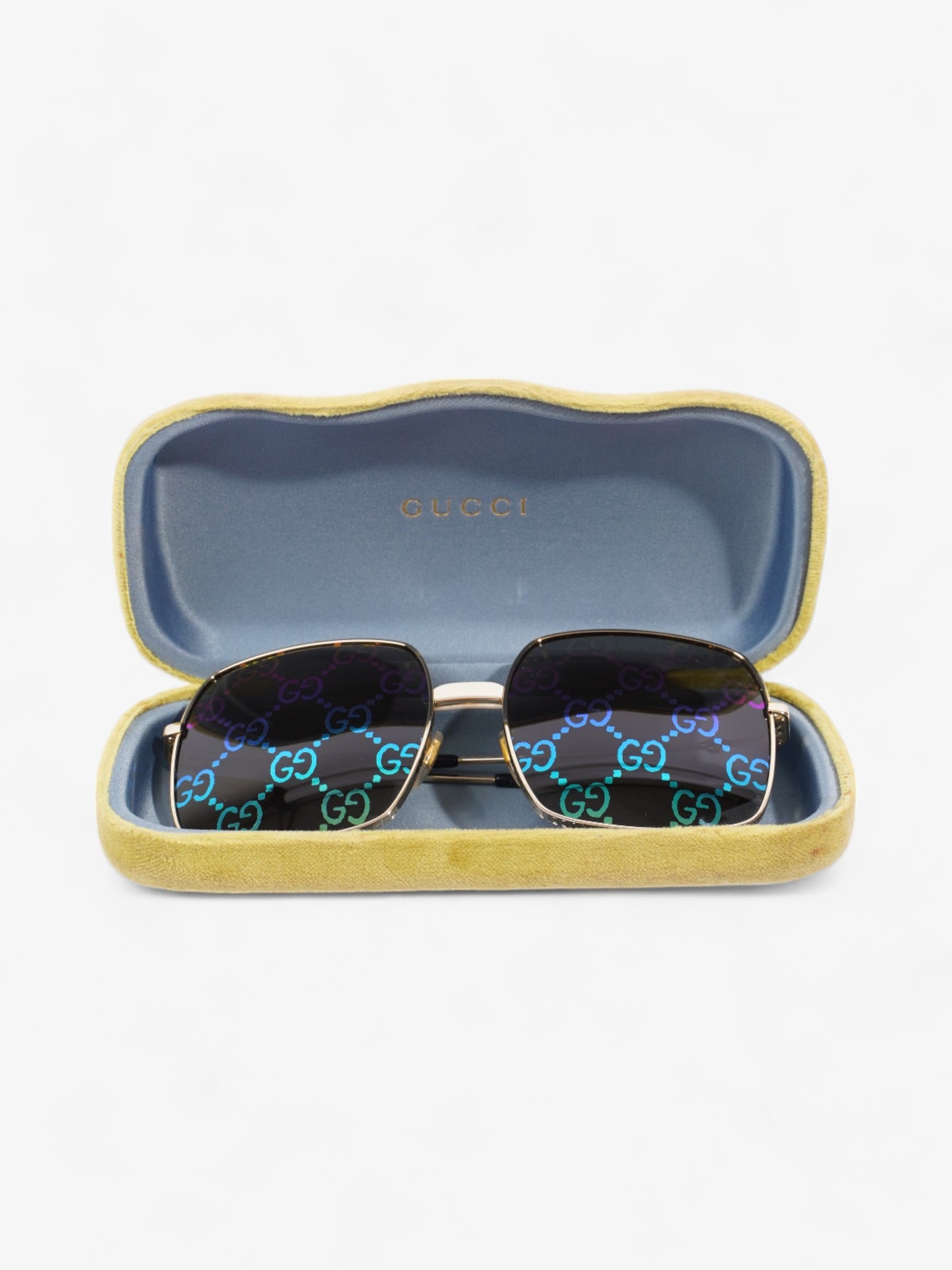 Gucci Guccissima Square Sunglasses Multicoloured Acetate 140mm