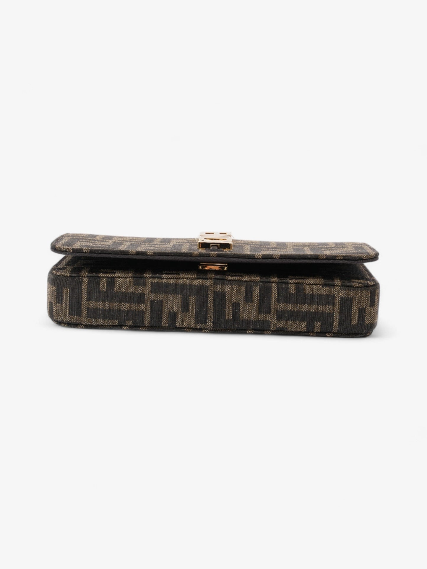 Fendi Fendigraphy Wallet on Chain Tobacco / Brown Fabric