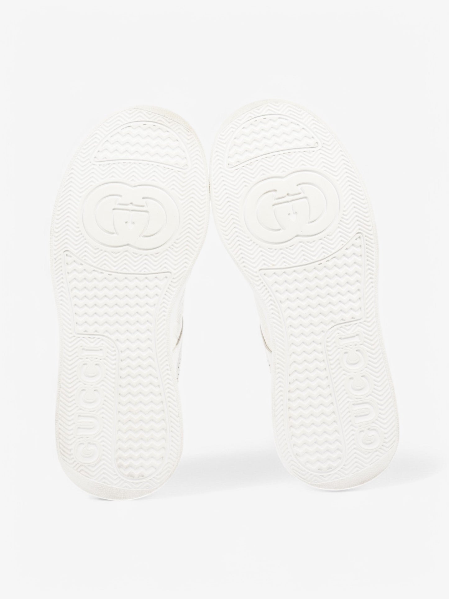 Gucci GG Embossed Chunky Sneakers White Leather EU 41 UK 7