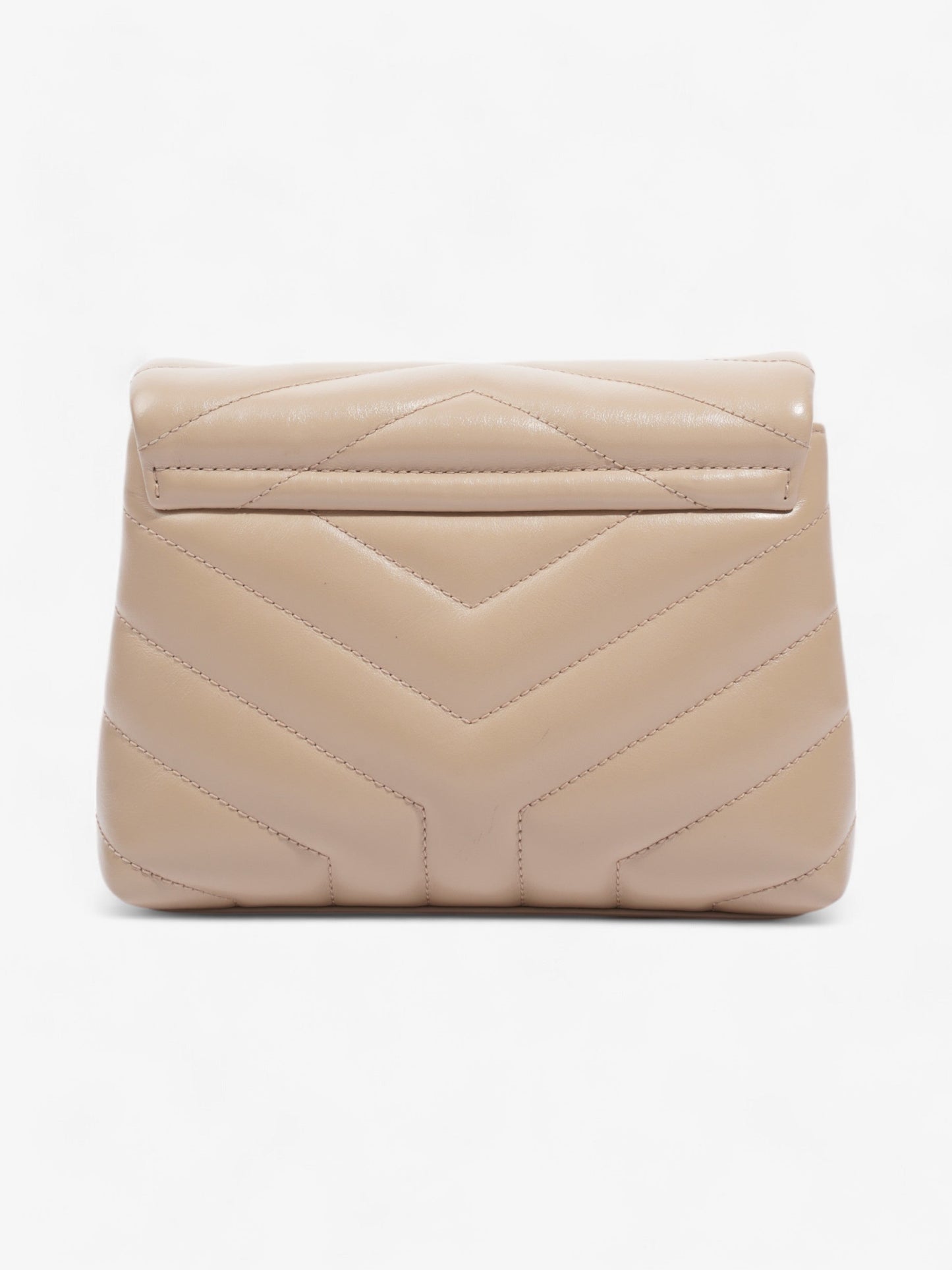 Saint Laurent Lou Lou Beige Matelasse Leather Toy