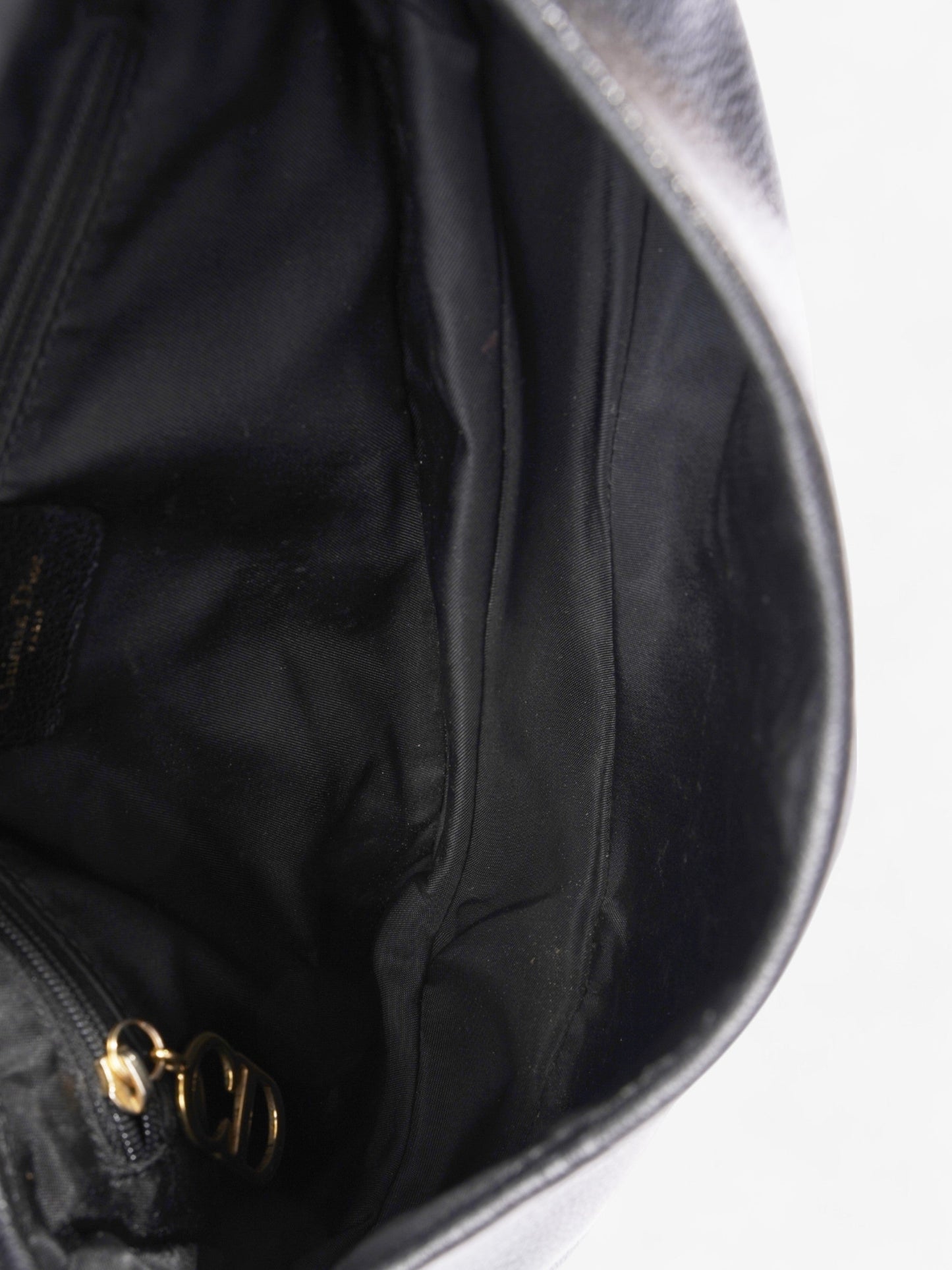 Christian Dior Saddle Bag Black Calfskin Leather