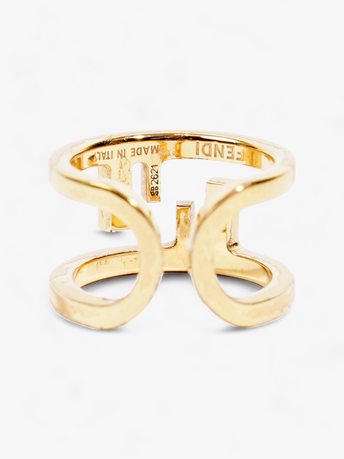Fendi O'Lock Ring Gold Base Metal Medium (55mm)