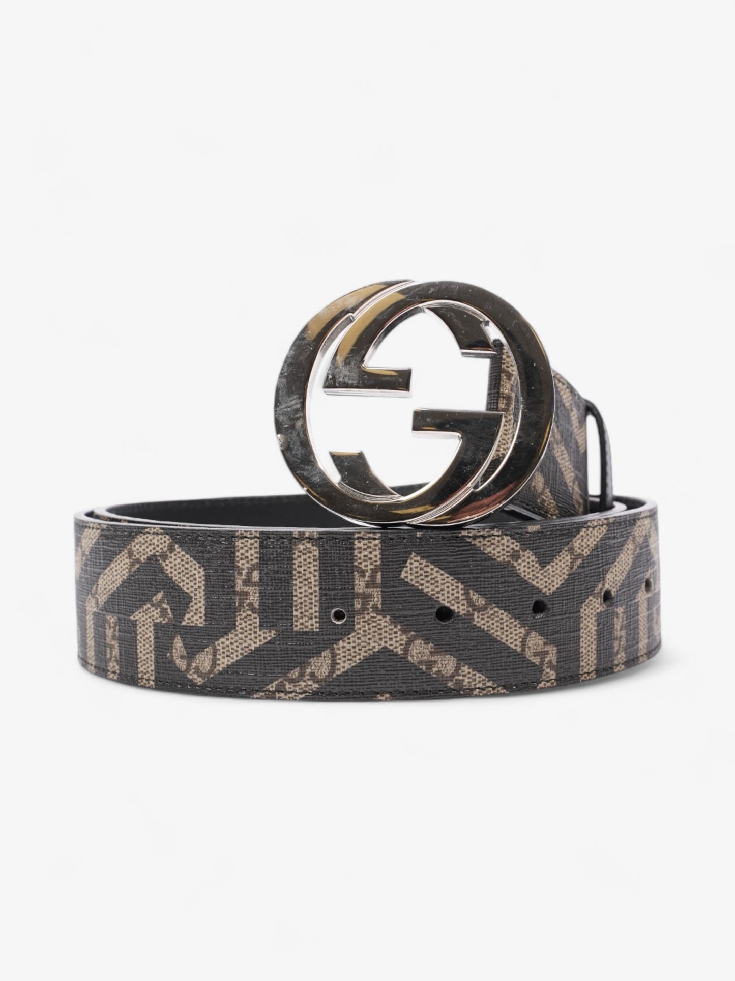 Gucci Interlocking G Wide Belt GG Supreme / Black Canvas 100cm / 40"