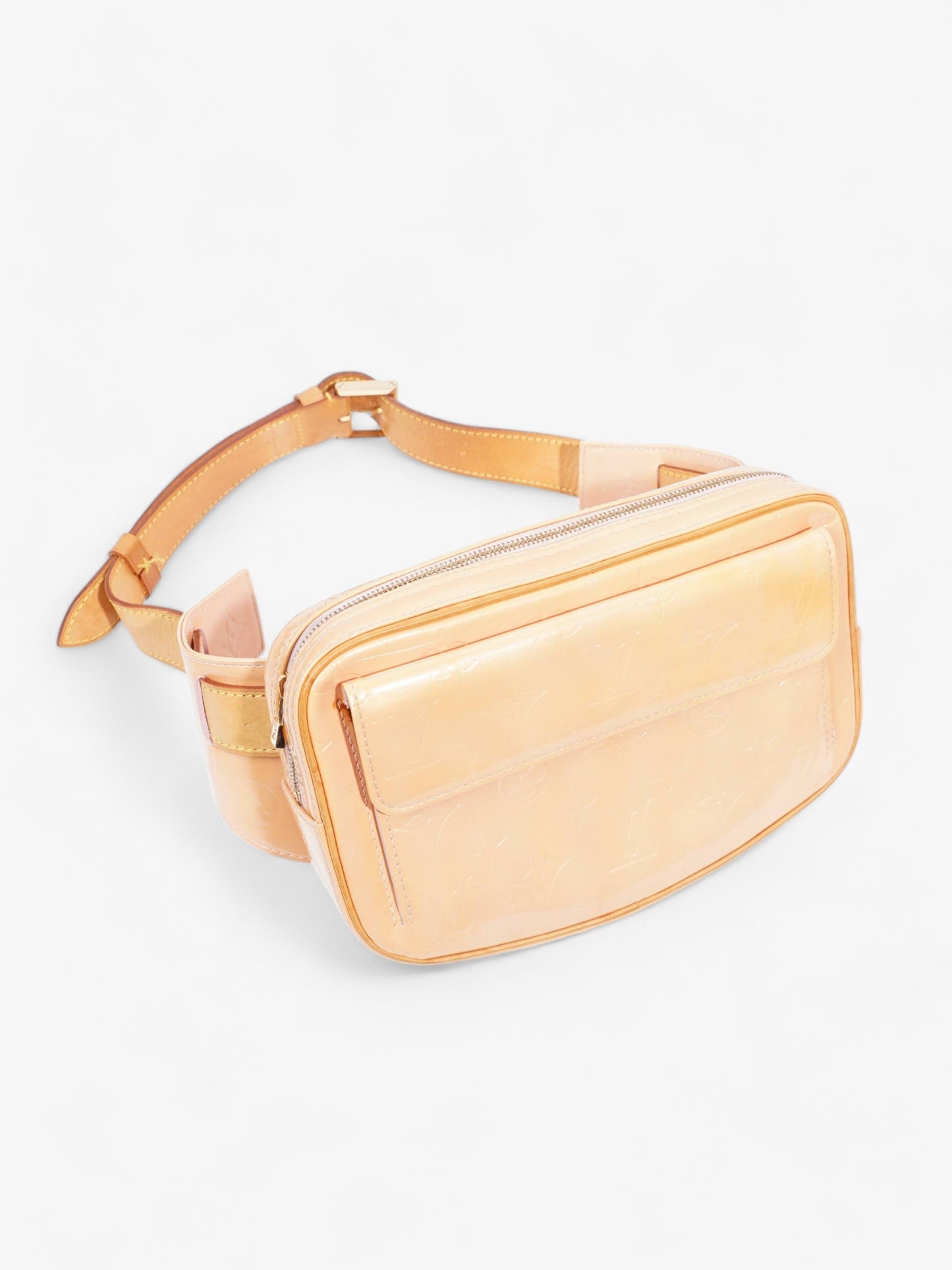 Louis Vuitton Vernis Fulton Peach Patent Leather