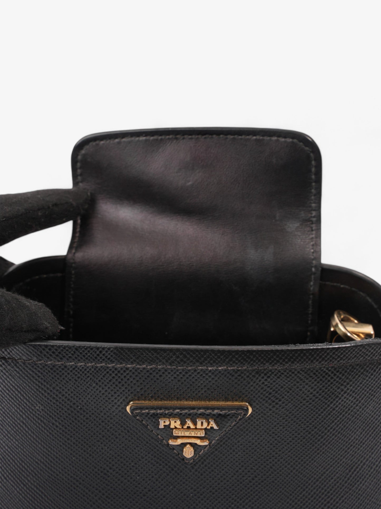 Prada Matinee Black Saffiano Leather