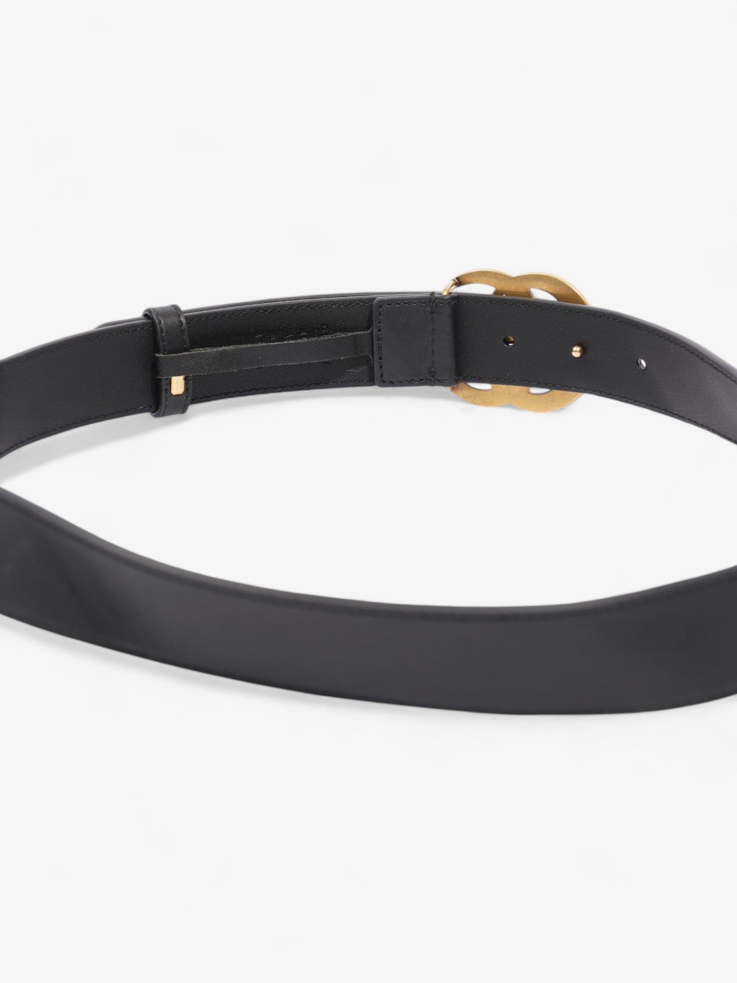 Gucci GG Marmont Belt Black / Gold Leather 85cm / 34"