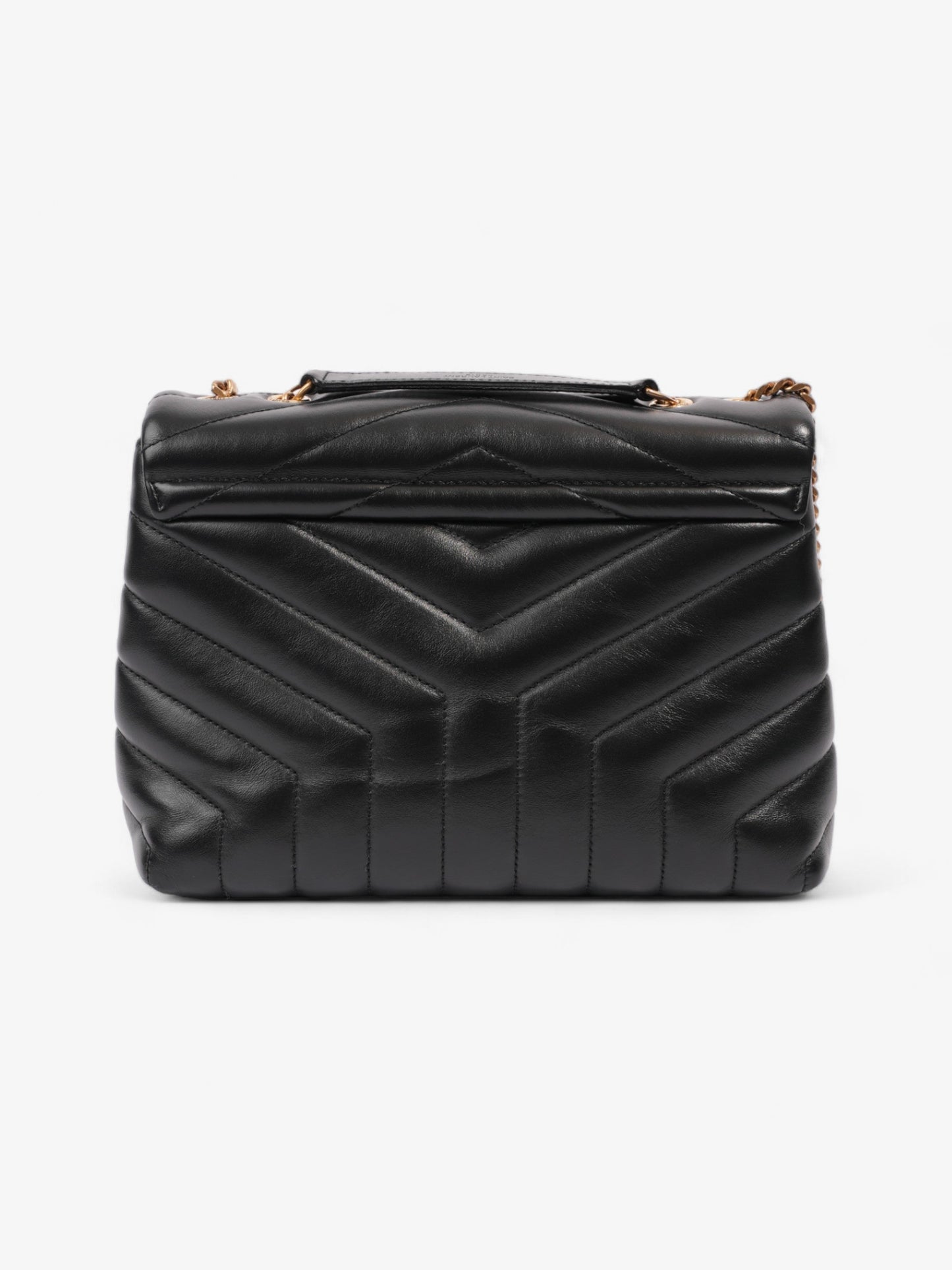 Saint Laurent LouLou Black Matelasse Leather Medium